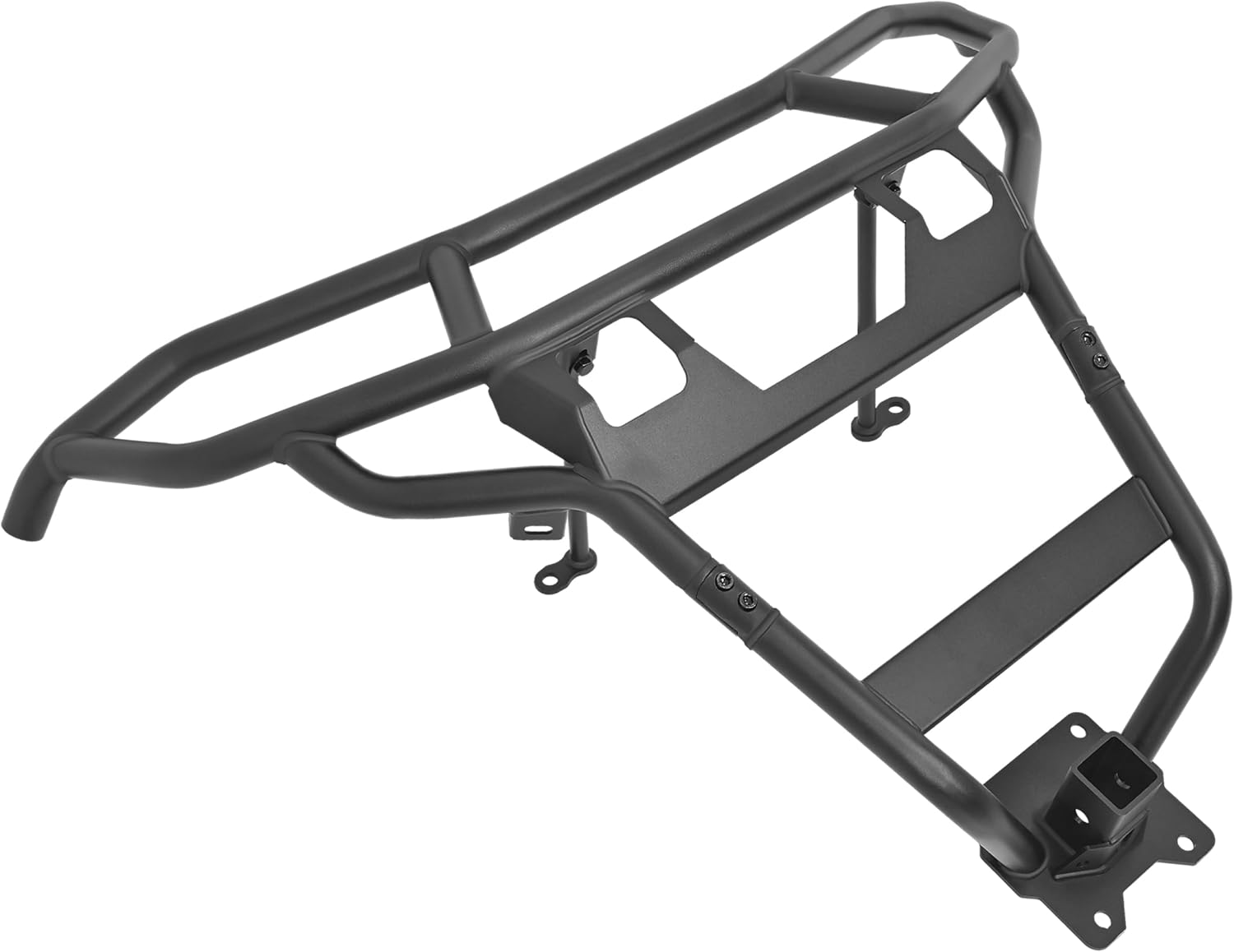 Rear Bumper Compatible with 2014-2023 Polaris RZR XP 1000/XP 4 1000 4WD Heavy Duty Steel W/Hitch Receiver UTV Rear Guard Accessory