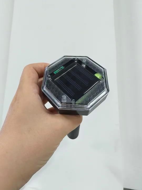 8 Pack Mole Repellent Solar Powered, Vole Repellent Outdoor for Yard, Ultrasonic Gopher Deterrent Stakes for Mole, Vole, Gopher, Groundhog, Armadillo, Waterproof Chipmunk Repeller for Garden Lawns