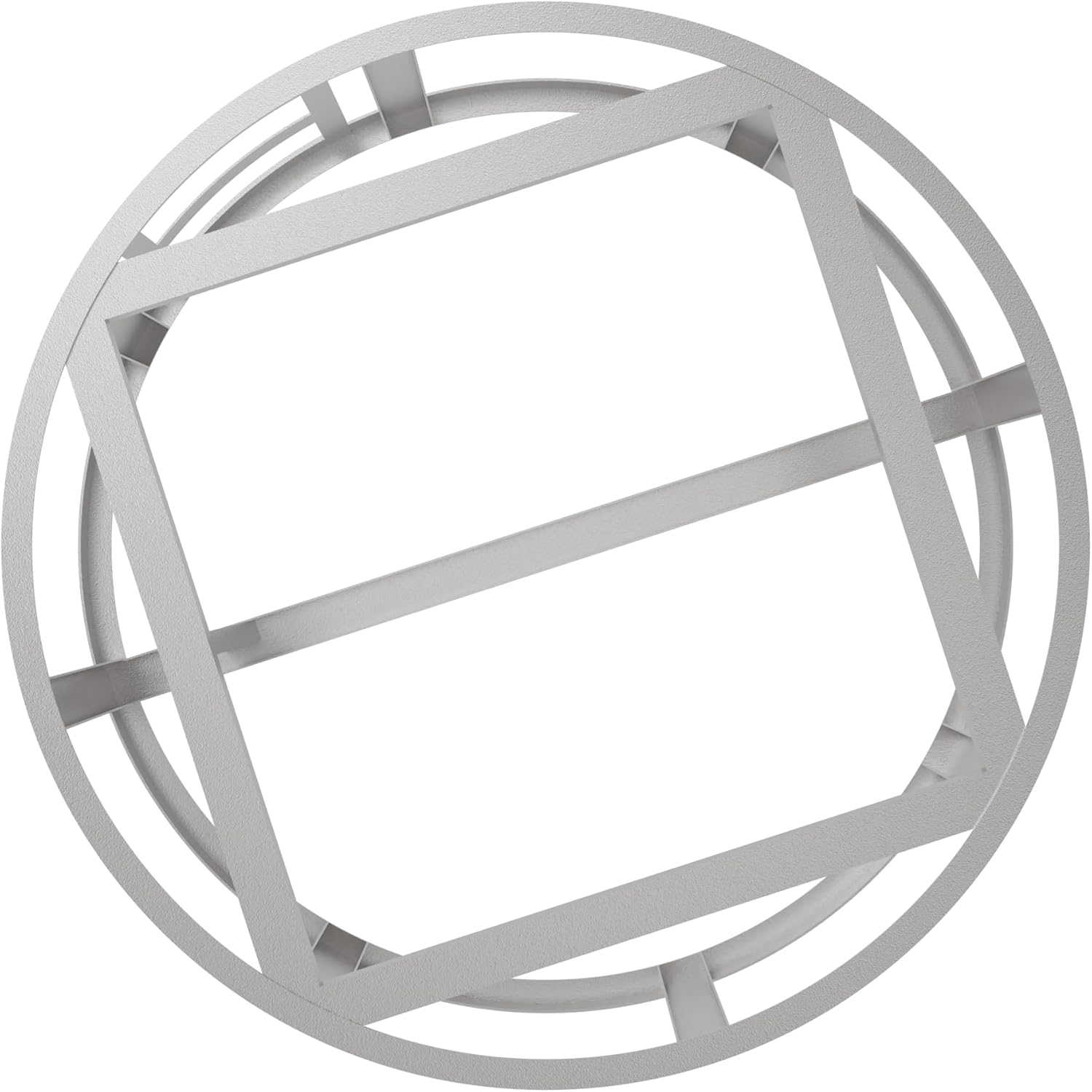 Ready-to-Finish 45-in Round x 18-in Concrete Fire Pit Kit for Outdoor Patio – Customizable Gas or Wood Burning Base – DIY & Contractor Friendly – Fits 25-in Burner or Breeo Zentro Insert