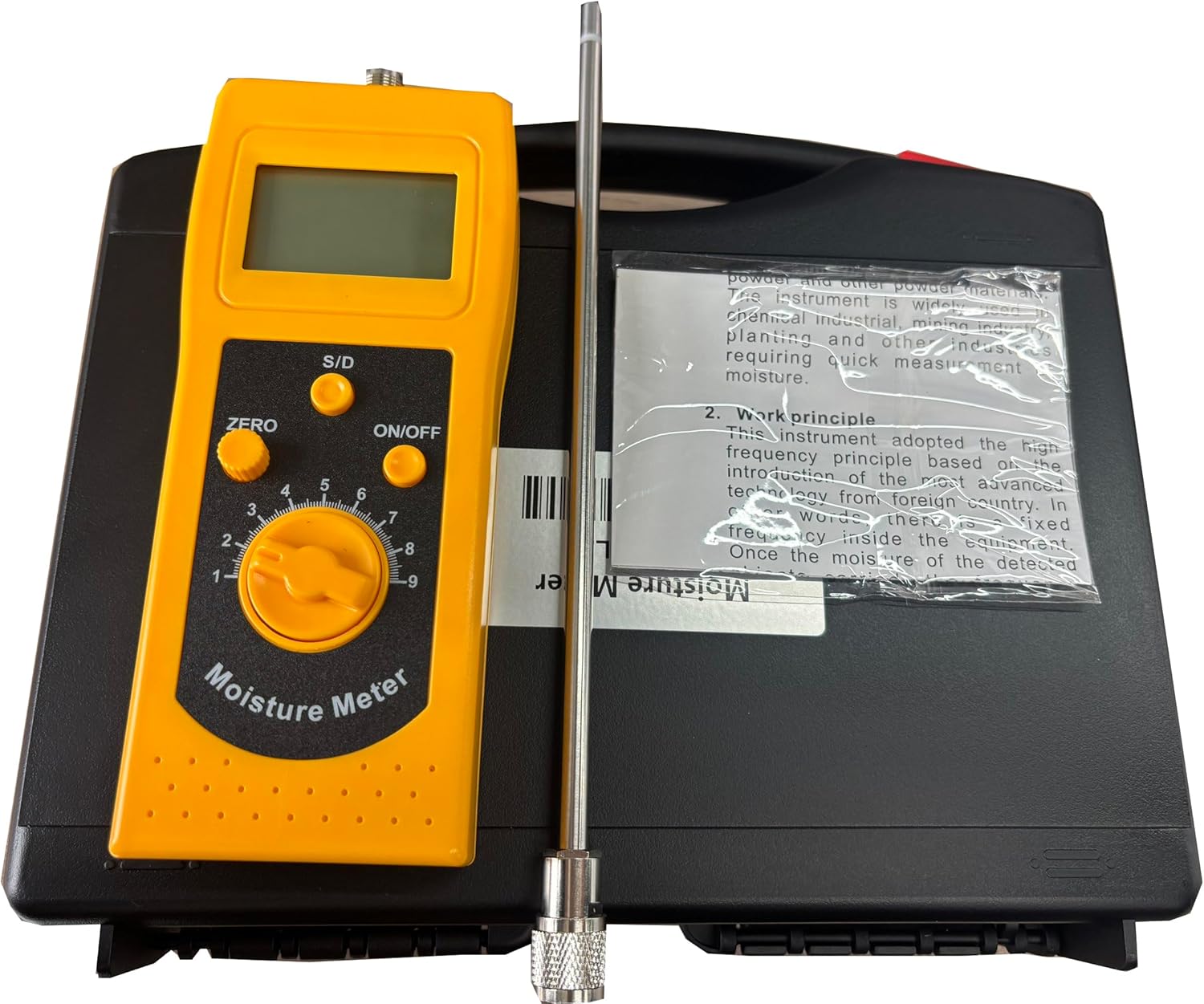 Sea Sand Moisture Tester Sand Moisture Content Meter with Measuring Range Double Precision 0~2% Single Precision 0~90% Display Accuracy 0.1/0.01 Accuracy ±0.5% n