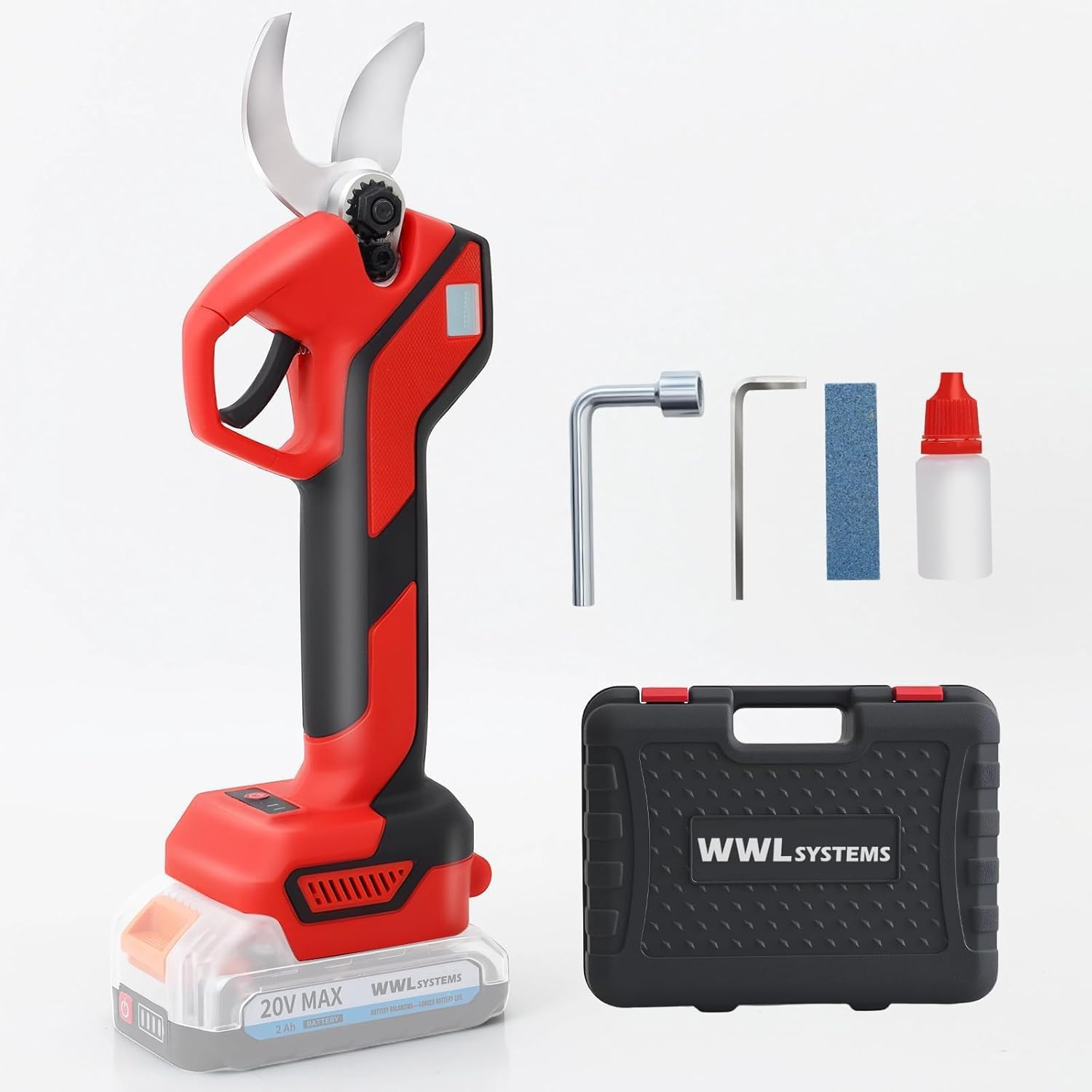 WWLsystems 20V Lightweight Electric Pruning Shears，1.1