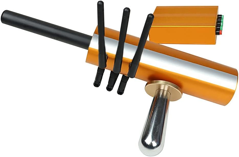 Long Range Metal Detector with 6 Antennas, Underground Metal Detector with Launch Box Receiver for Detecting Gold Silver, Handheld Metal Detector Practical and convenien,Gold