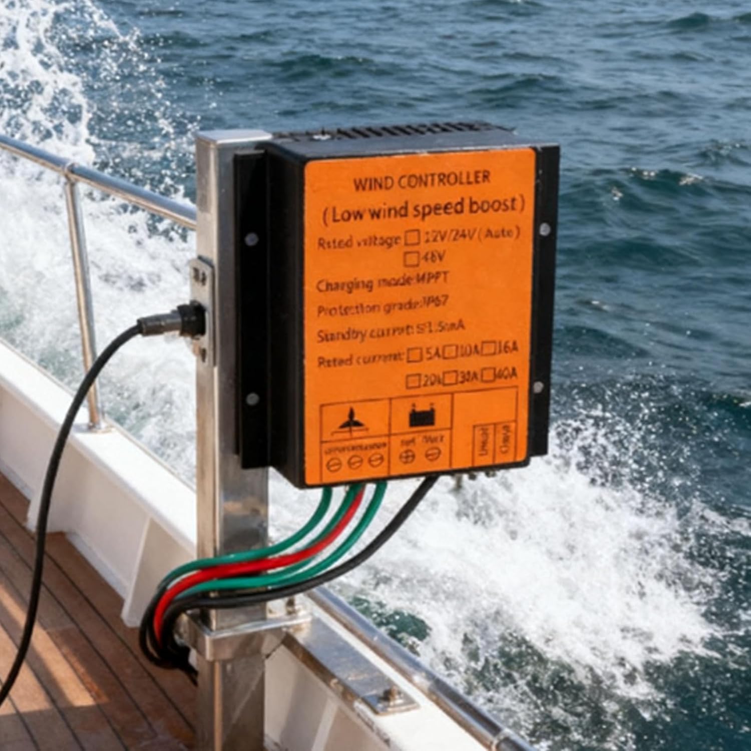 12V,BAOJUHUIKANG 12V 24V 48V Low Wind Speed Charge Controller 10000W MPPT Charge Controller for Horizontal Vertical Wind Turbine Generator