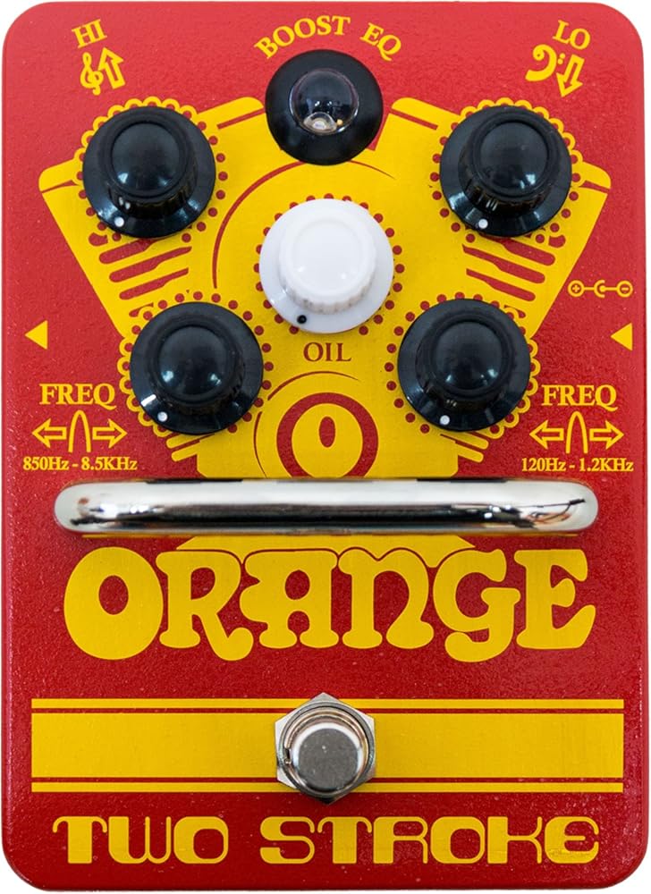 Orange Two Stroke Active Dual-Parametric EQ/Boost Guitar Effects Pedal