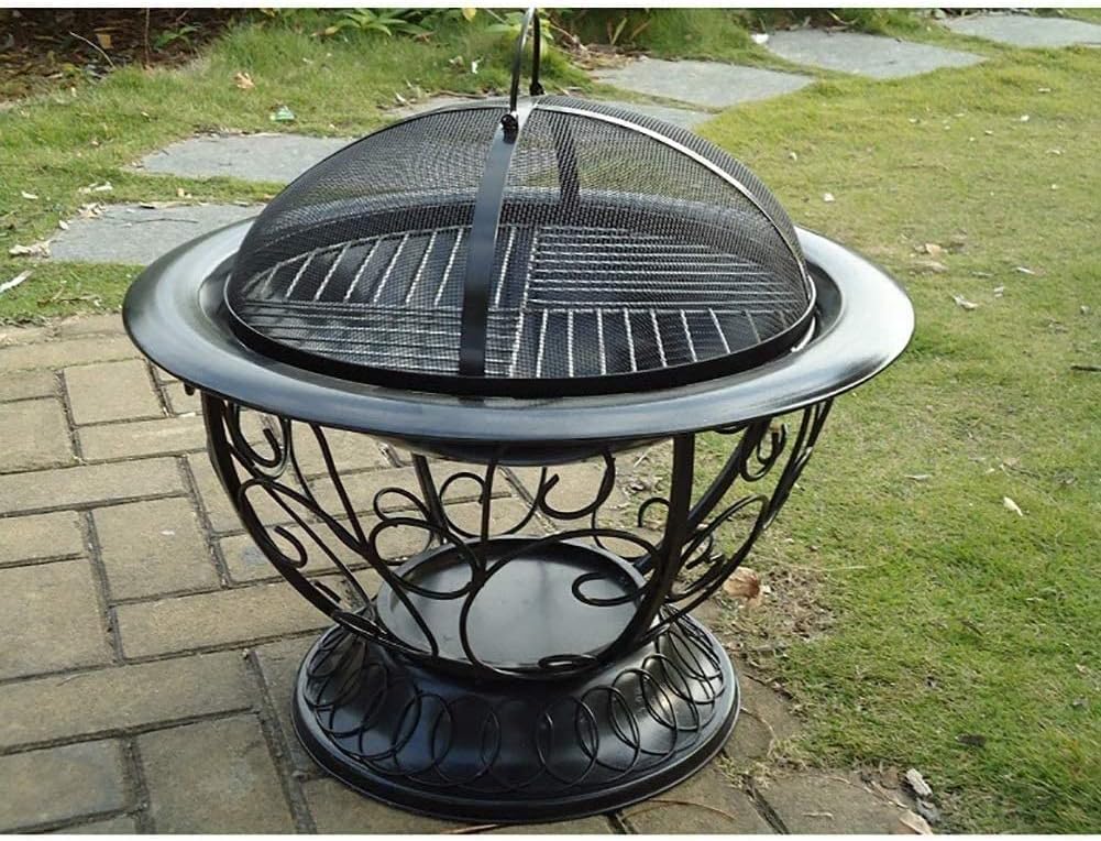 BBQ Grill Outdoor Fire Pit Fire Pits Outdoor Wood Burning Outdoor Fire Pits Fire Pit Indoor Stove Brazier Heating Carbon Stove Charcoal Outdoor Fire Grill with Cover BBQ Cooking for Outside Camping