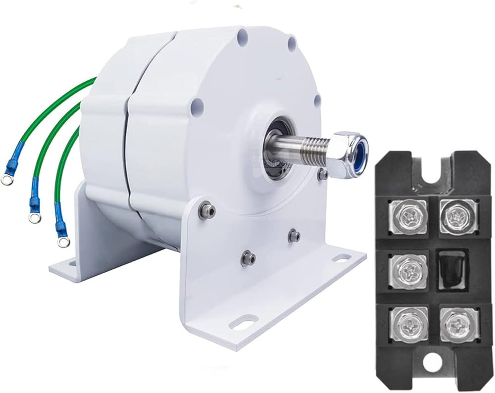 16000W Low RPM Generator Wind Turbine+ 12V/ 24V/48V Vertical Axies Wind Generator Small Windmill Free Energy (with Rectifier)