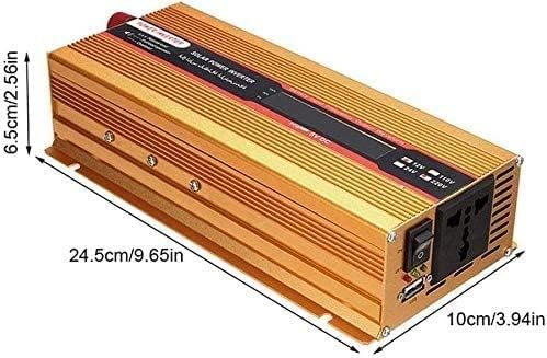 Pure Sine Wave Power Inverter Pure Sine Power Inverter 2000W DC 12V to AC 240V Control with AC Outlet & USB Port-Peak Power 4000 Watt Suitable for Home, Outdoor (Color : 24v)