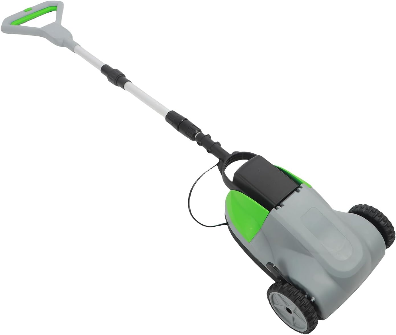 Fafeicy Brushless Motor Cordless Push Lawn Mower, 6500RPM 3 Heights, Detachable Telescopic Aluminum Handle Small Electric Lawn Mower, for Yard with Safety Feature (US Plug)