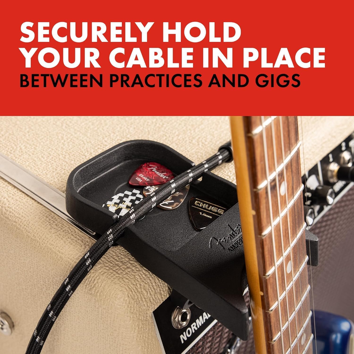 Fender Tone Master Twin Reverb Guitar Amplifier, with Amperstand Guitar Cradle