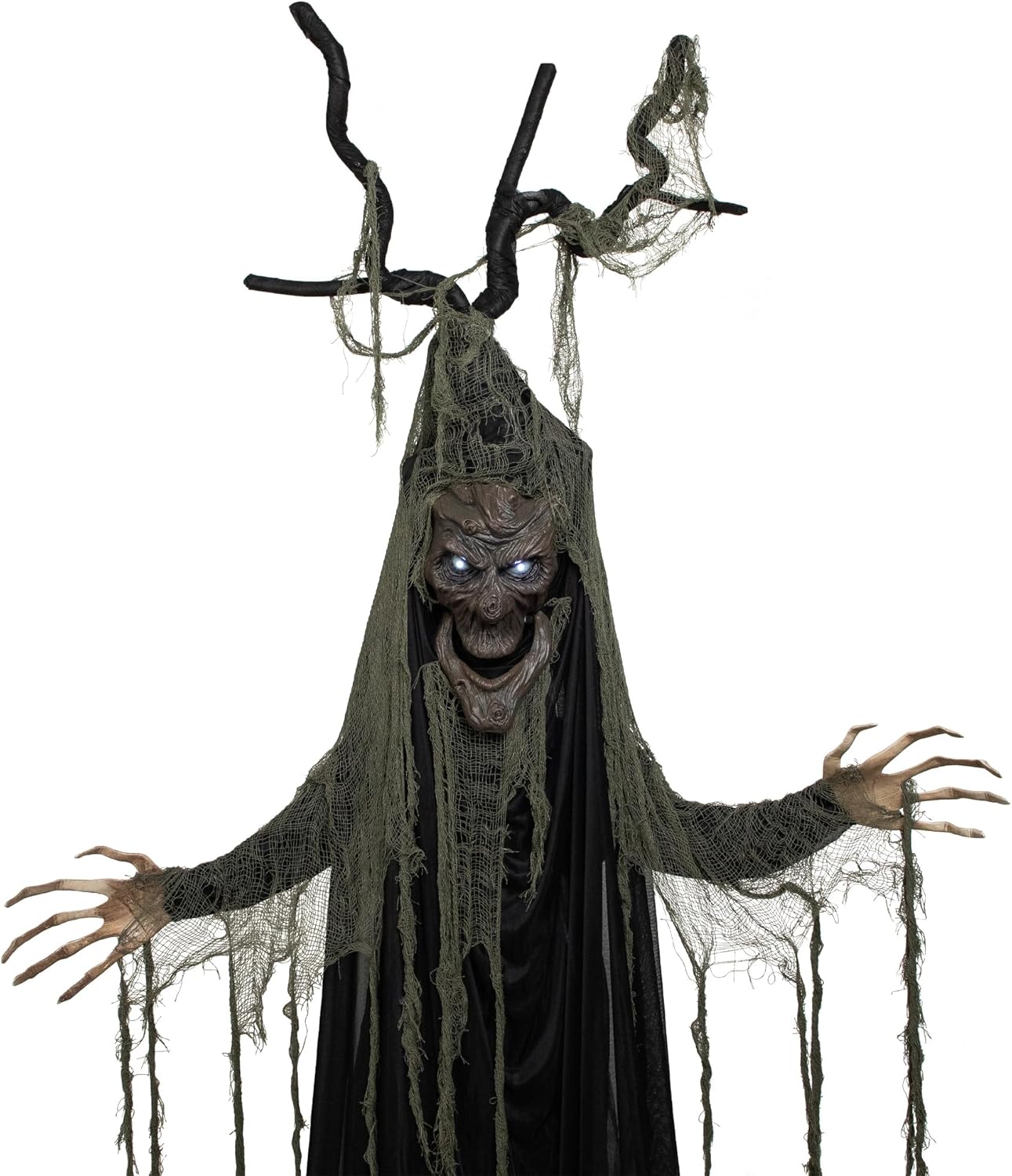 LED Lighted and Animated Tree Man Halloween Decoration - 7'