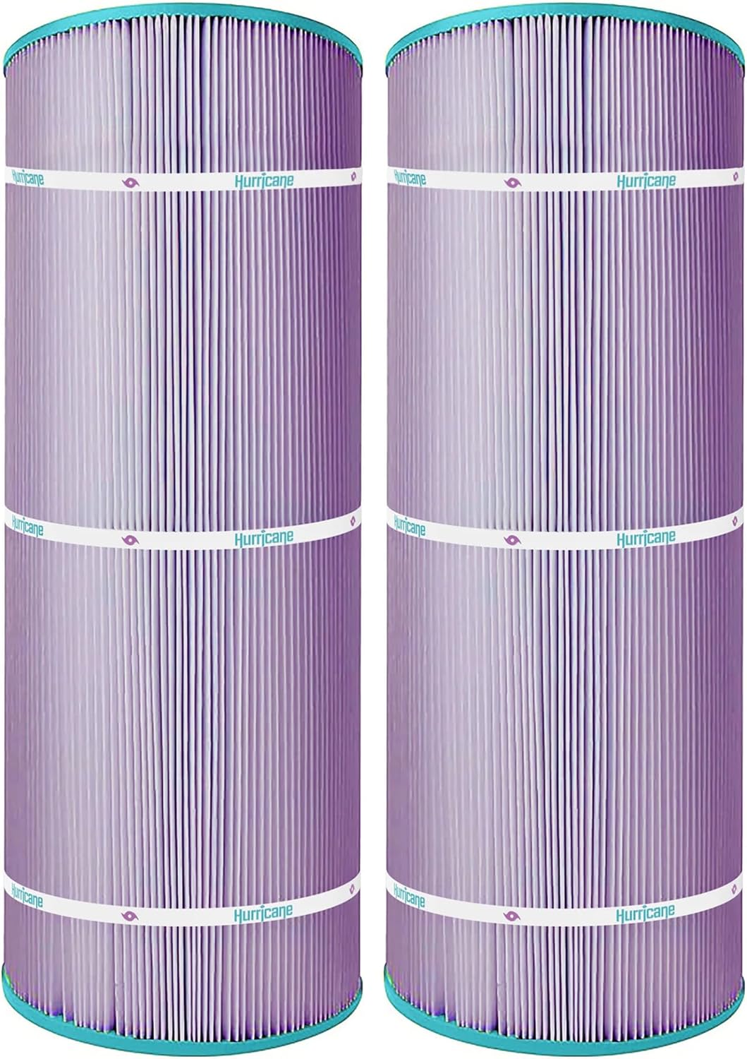 Hurricane Filters 2 Pack HF8410-01 Platinum Purple Pool Filter Cartridge - Replacement for PJANCS100, Unicel C-8410, Filbur FC-0821, Jandy Industries CS 100