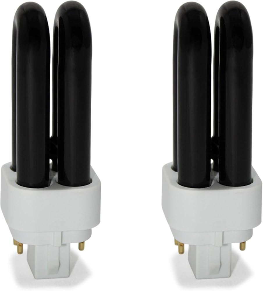 Technical Precision 7W Bug Zapper Replacement Bulb for Dynatrap Dt250in Bug Zapper Bulb for Ultraviolet Blacklight Mosquito Trap Lamp - Half-Acre Insect Trap Replacement Bulb - 2 Pack