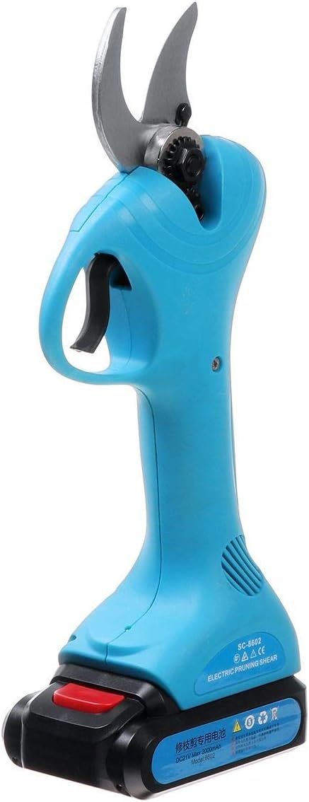 Wireless Electric Rechargeable Scissors Pruning Shears Tree Garden Tool Branches Pruning Tools Garden Or Lawn (E Blue 1 Battery) (E Blue 1 Battery)