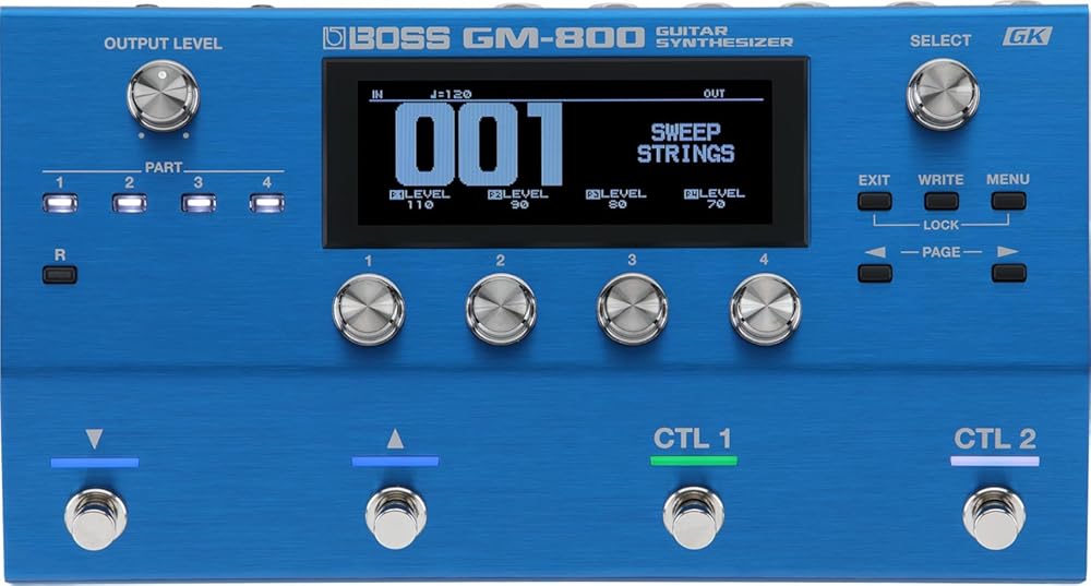 BOSS GM-800 Compact, Streamlined, and Ultra-Versatile Guitar Synthesizer