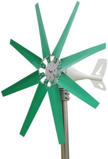 Wind Generator Kit with Controller, 8 Blades, 12V 24V 48V Portable Wind Power Turbine for Efficient Power Generation and Off-Grid Use(14000W)