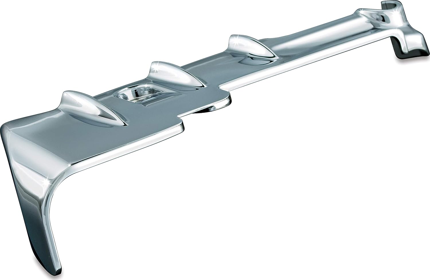 Kuryakyn 8694 Motorcycle Accessory: Rear Cylinder Base Cover Accent for 2009-16 Harley-Davidson Motorcycles, Chrome