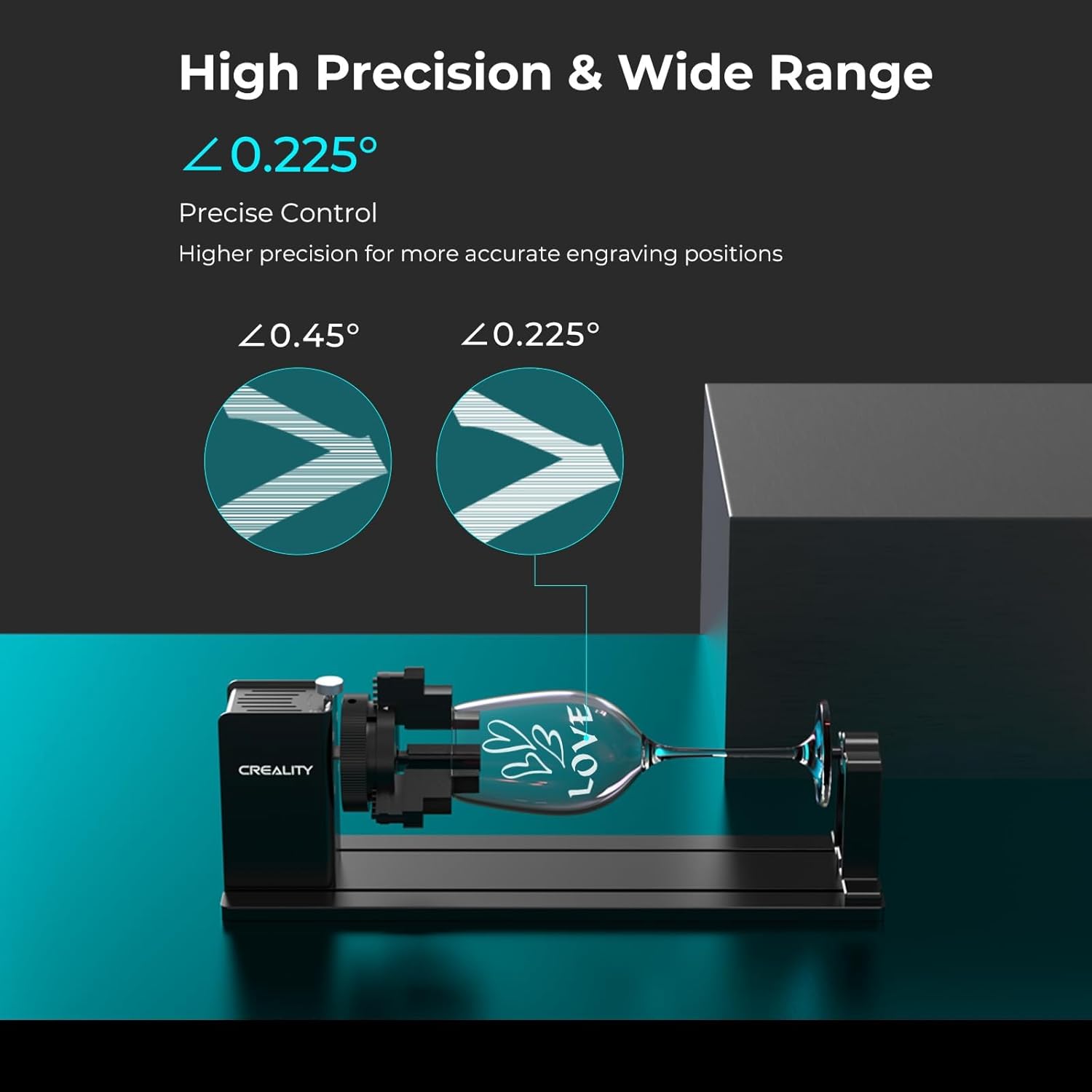Creality Rotary Roller Pro, Laser Engraver Accessories 3-in-1 Kit for Falcon and Other Engraving Machines, Jaw Chuck for Glass, Cylindrical Objects, Ring, Cups, Pens