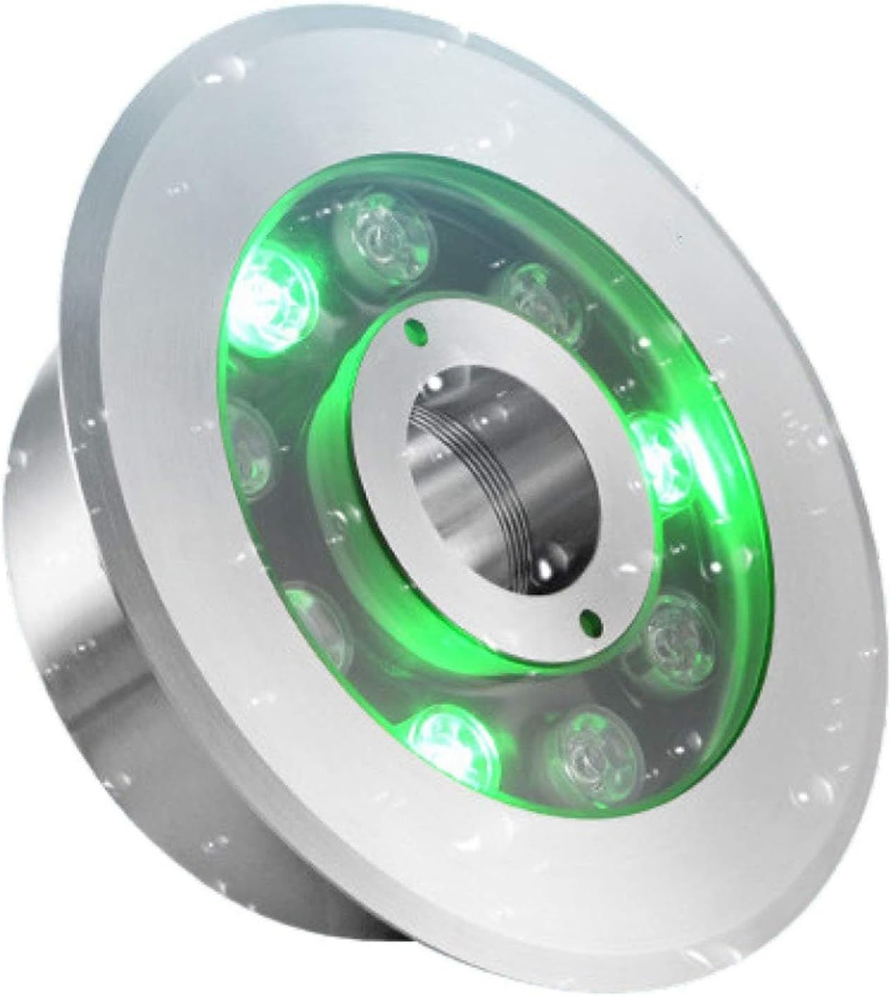 LED Ring Fountain Underwater Light - 24V Submersible Fountain Light, IP68 Waterproof Underwater Lights Pond, Swimming Pool, Square, Garden(Green,24W)