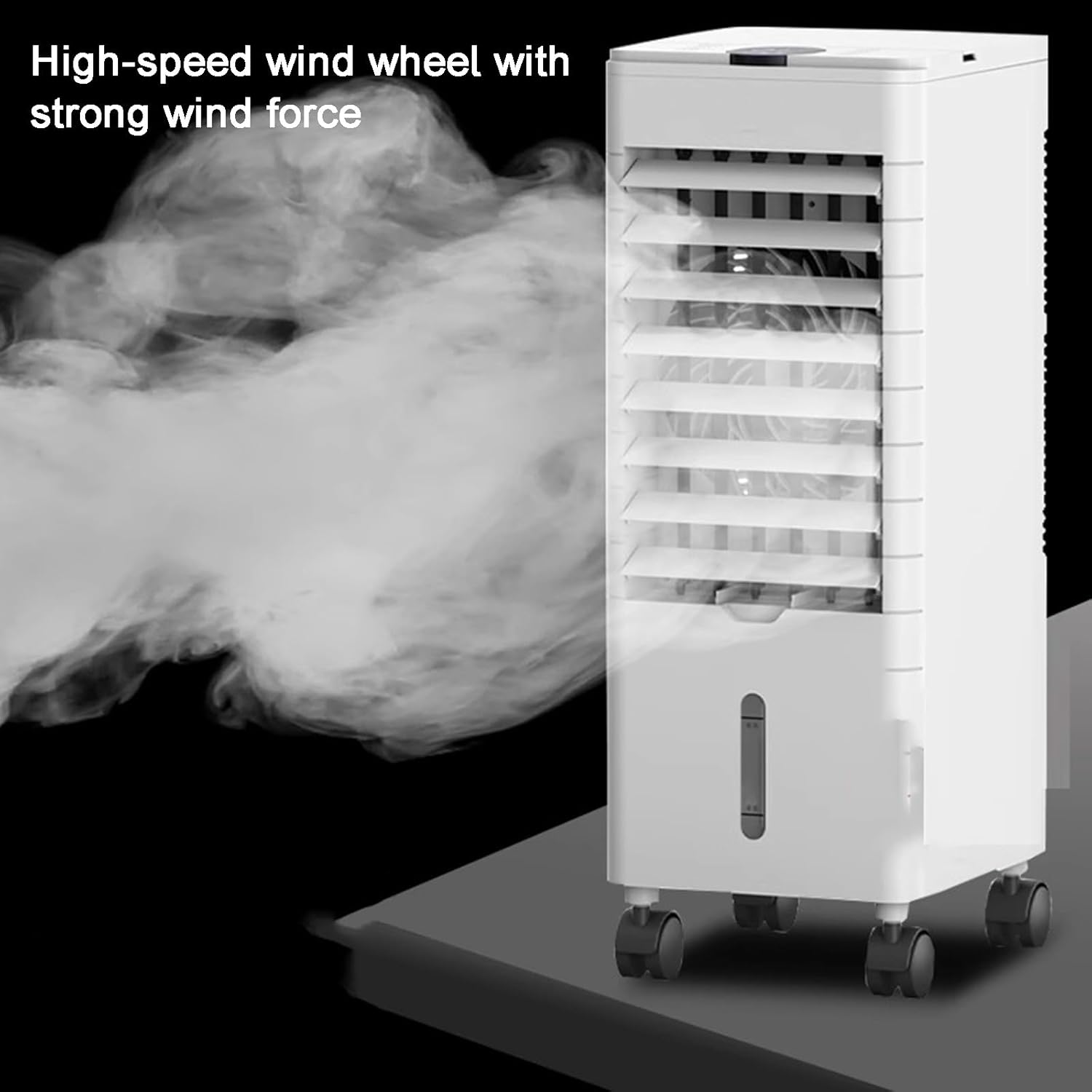 Evaporative Cooler, Portable Air Conditioners, can be Scheduled, with Handle, 3 Speeds, with Ice Curtain and 4L/2bal Water Tank, for Home Office