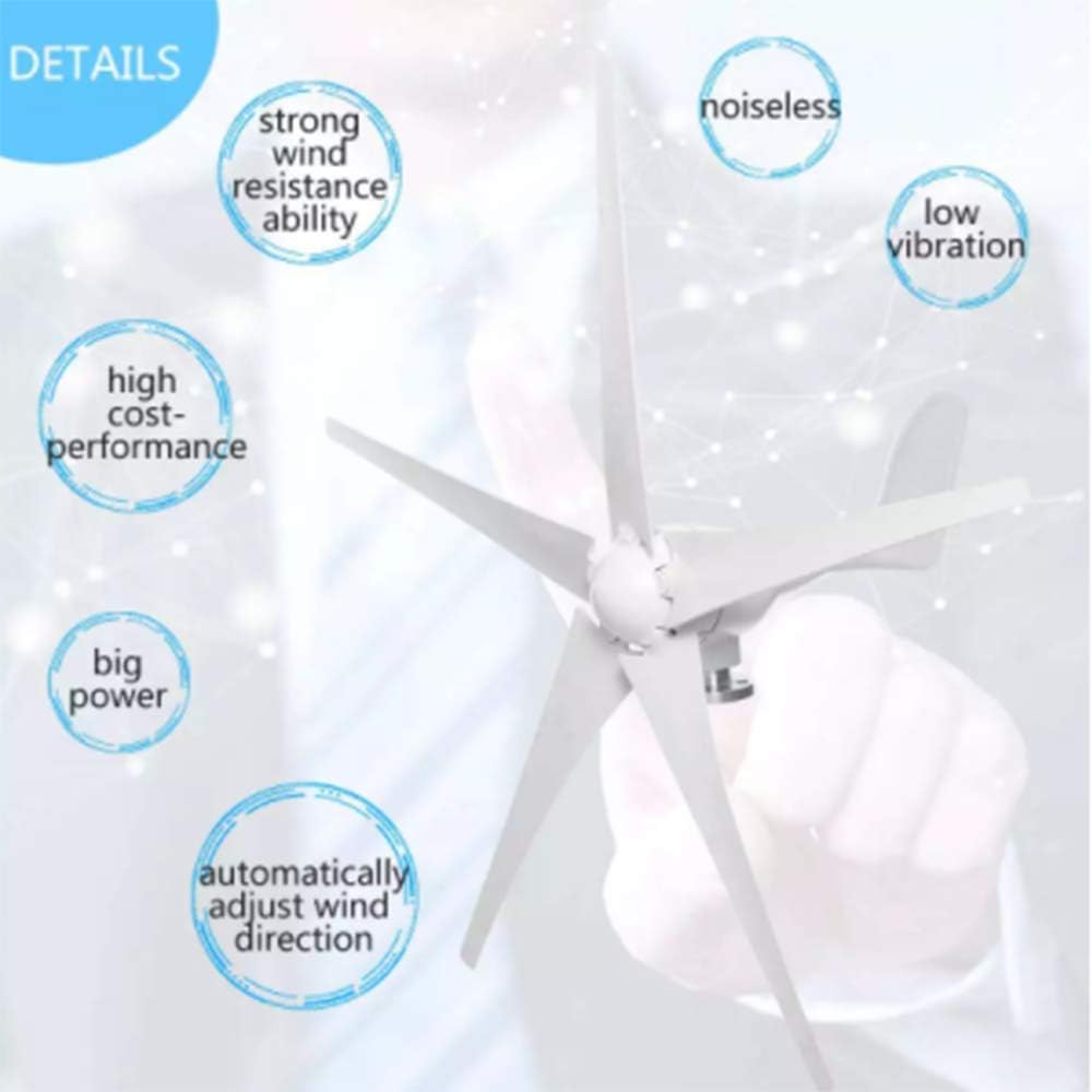 9000W Horizontal Wind Generator 12/24V 3/5Blade Wind Turbines Generator Windmill Energy Turbines Charge with Controller