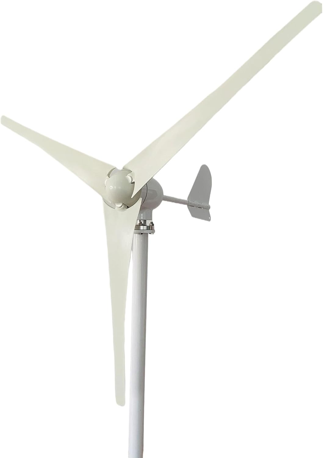 500W-800W Vertical Axis Permanent Magnet Wind Turbine Generator, Low Noise Helical Design Windmill for Home, Boats, Street Lighting (with Intelligent Controller)