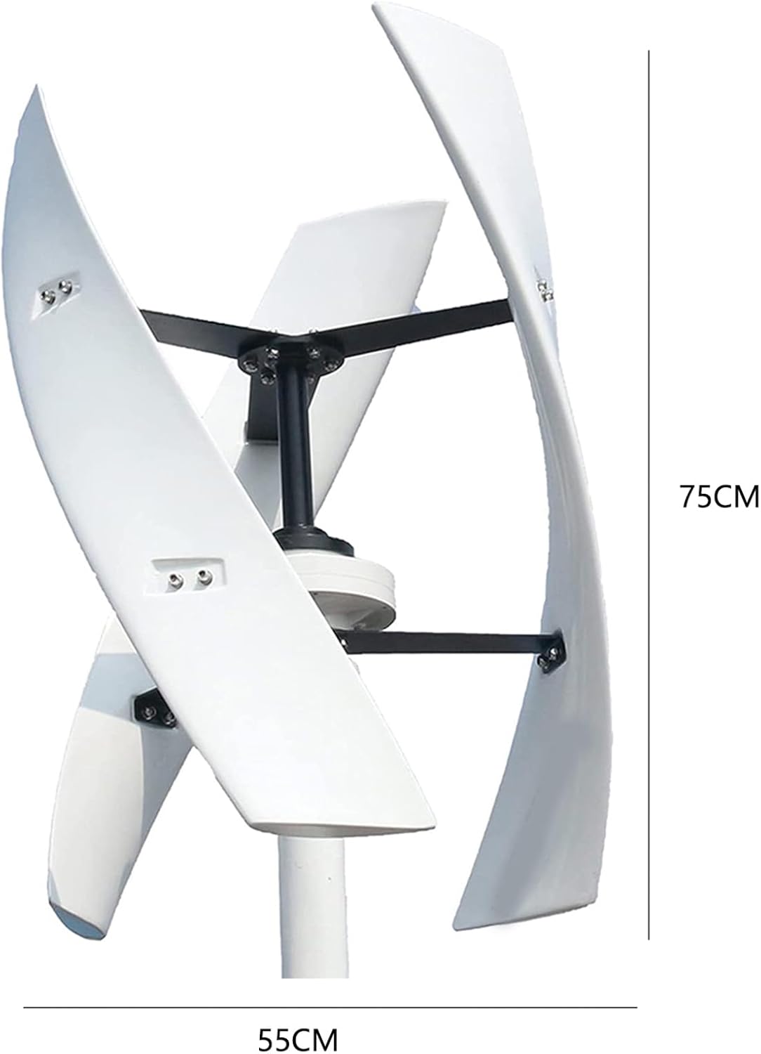 220V,BAOJUHUIKANG Vertical Maglev Wind Turbine Generator Kit,10000W 12V-220V 3 Blades Low Noise with MPPT Controller Suitable for Outdoor Garden 24V