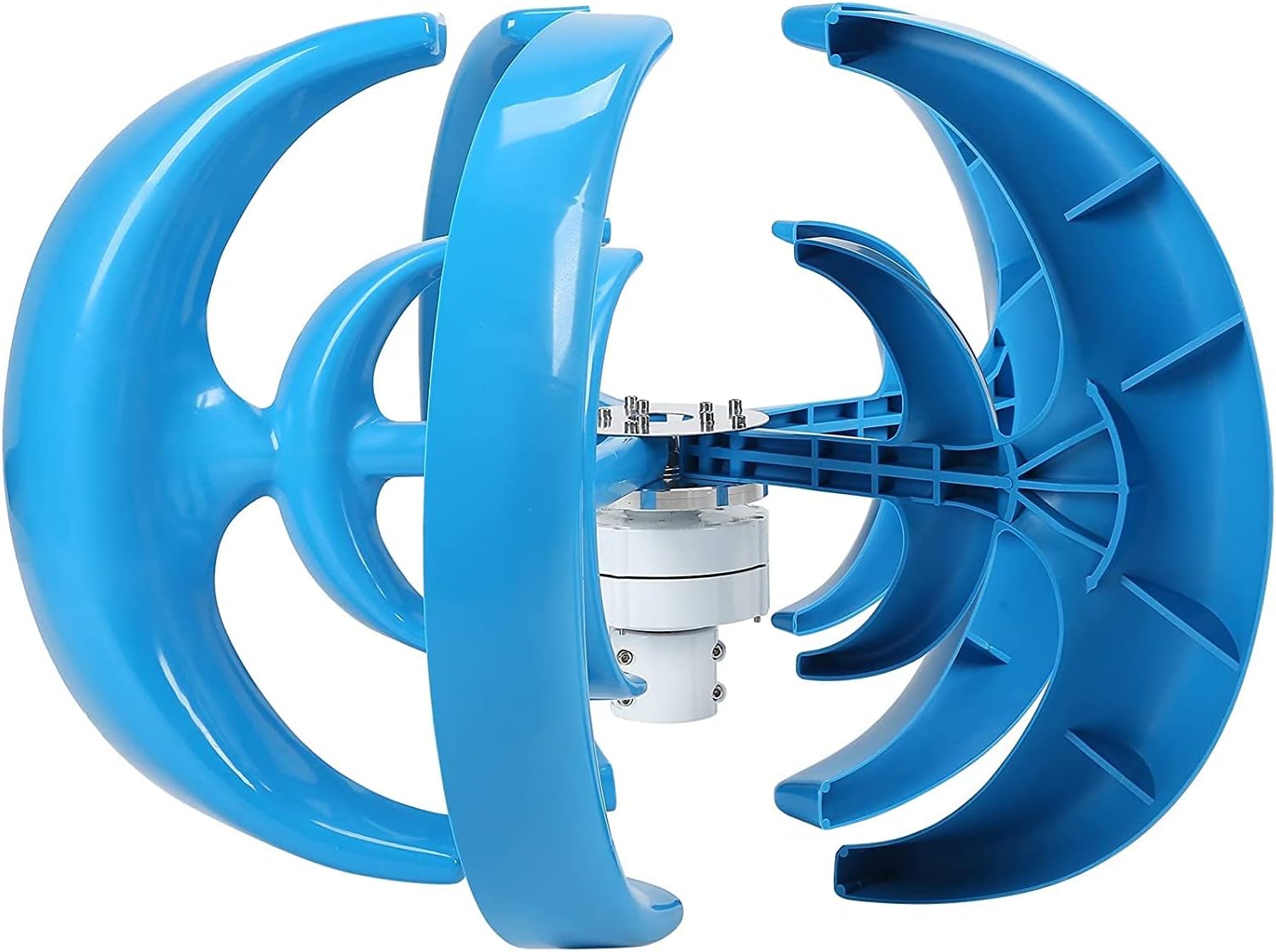 Wind Turbine 8000W 5 Blade Wind Vertical Axis Generator AC Permanent Magnet Generator Wind Turbine Kit with Controller for Wind Solar System