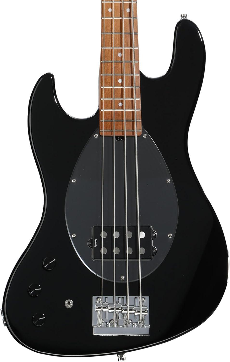 Sadowsky MetroExpress Vintage M Left-handed Bass Guitar - Solid Black, Roasted Maple Fingerboard