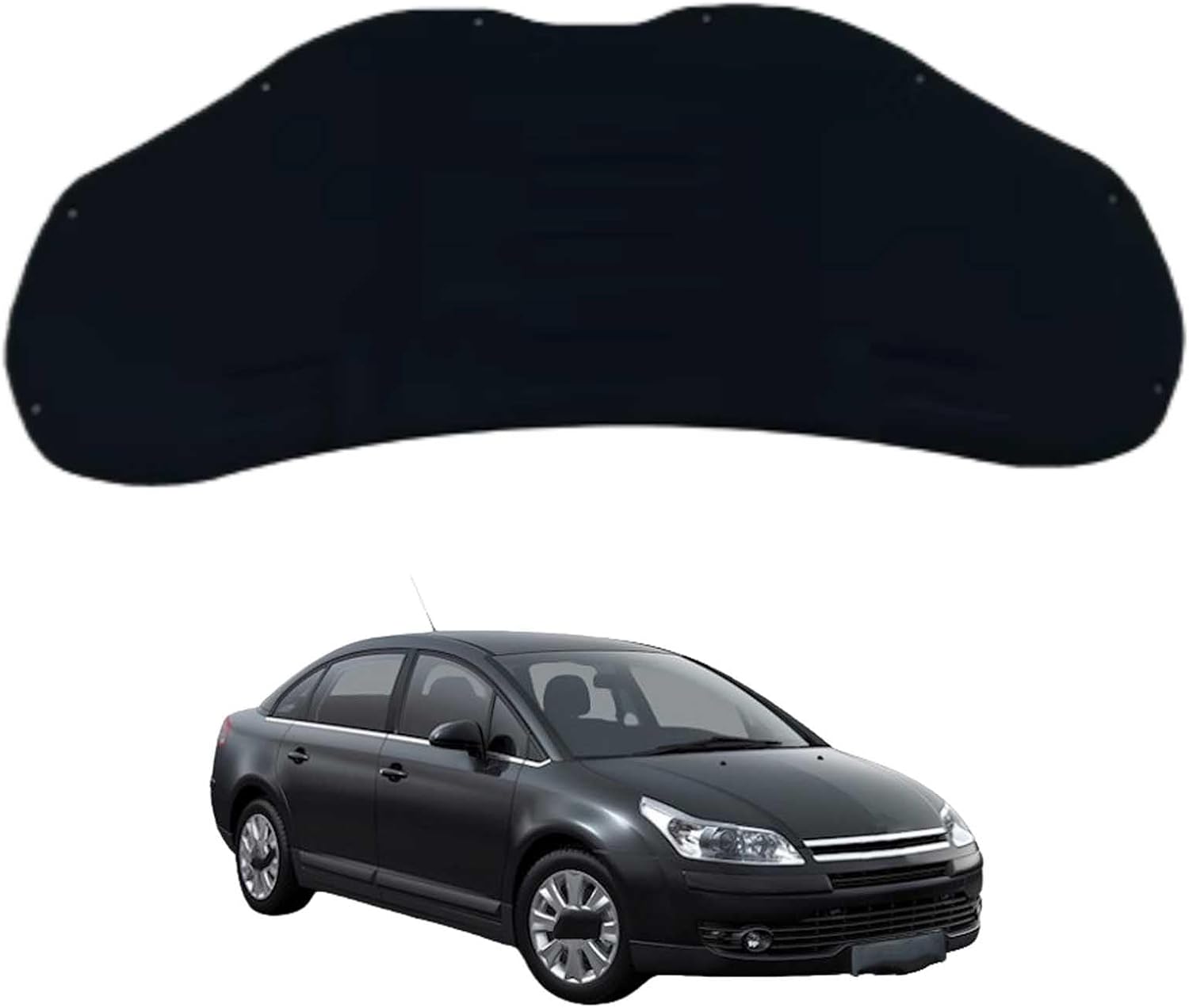 Car Front Hood Engine Sound Pad for Citroën C-Quatre 2008-2011, Heat Insulation Cotton Mat Cover Soundproof Car Accessories