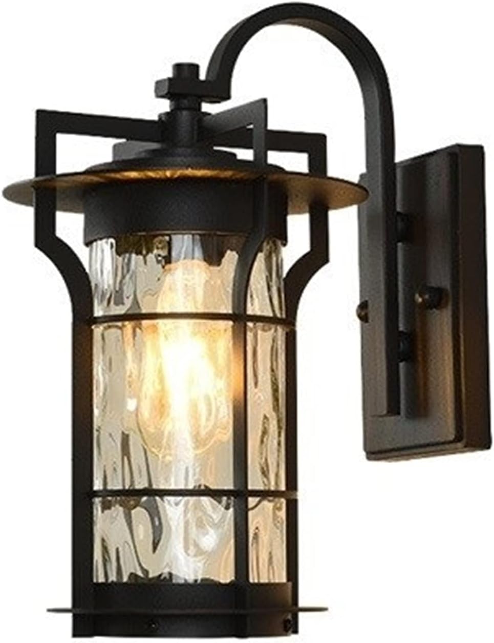 Wall Lighting Modern Wall Sconce European Wall Light Wall Lamp Exterior Garden Mediterranean Outdoor Retro Farmhouse Porch Sconce Lamps Industrial Retro Frosted Glass Lantern Garage Terrace Die