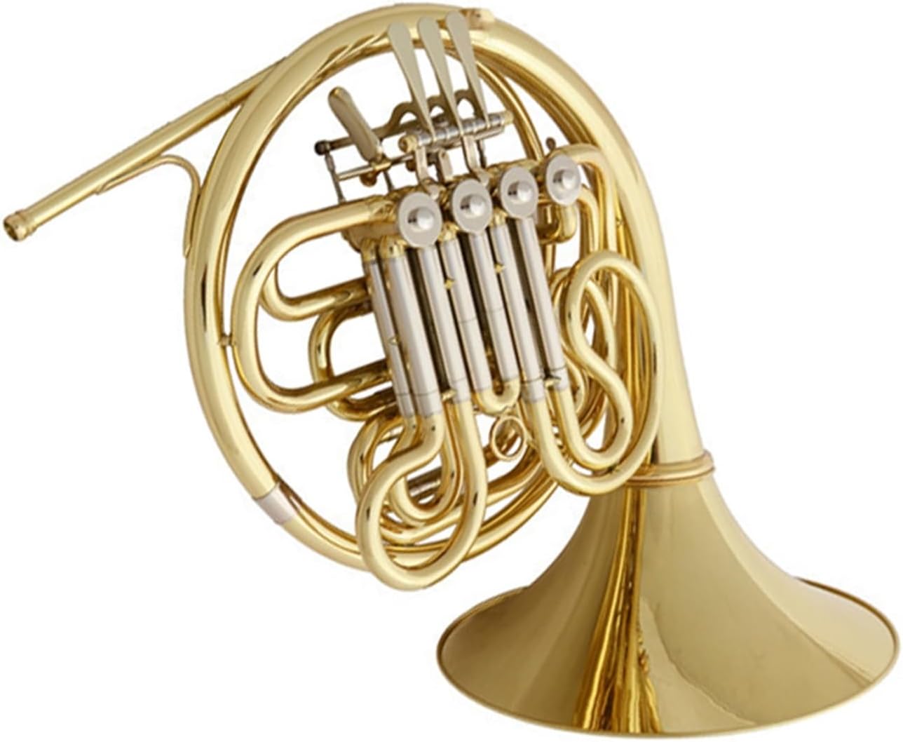 4 Key French Horn Double Row French Horn Lacquered Gold Professional Performance