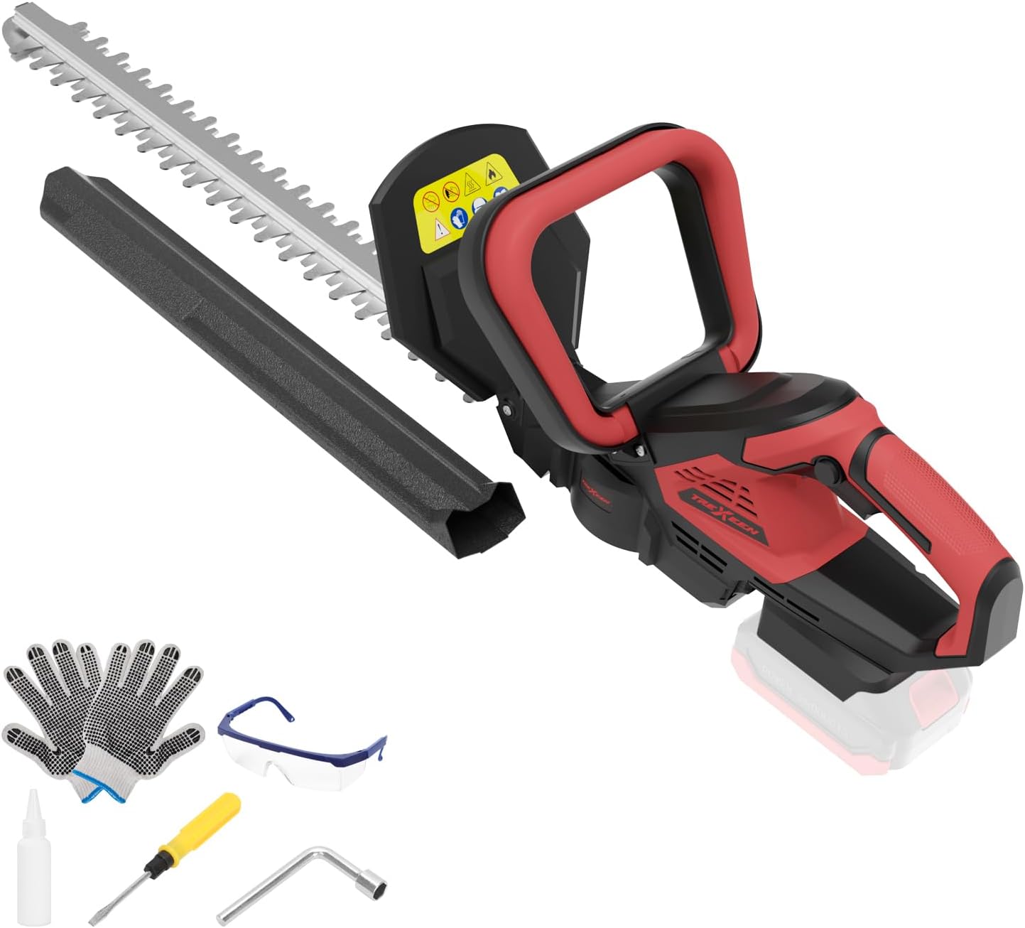 Hedge Trimmer for MWK M18 18v Battery, 22'' Dual-Action Blade and 3/5'' Cutting Capacity,1600RPM& Safety Lock (Battery Not Included)