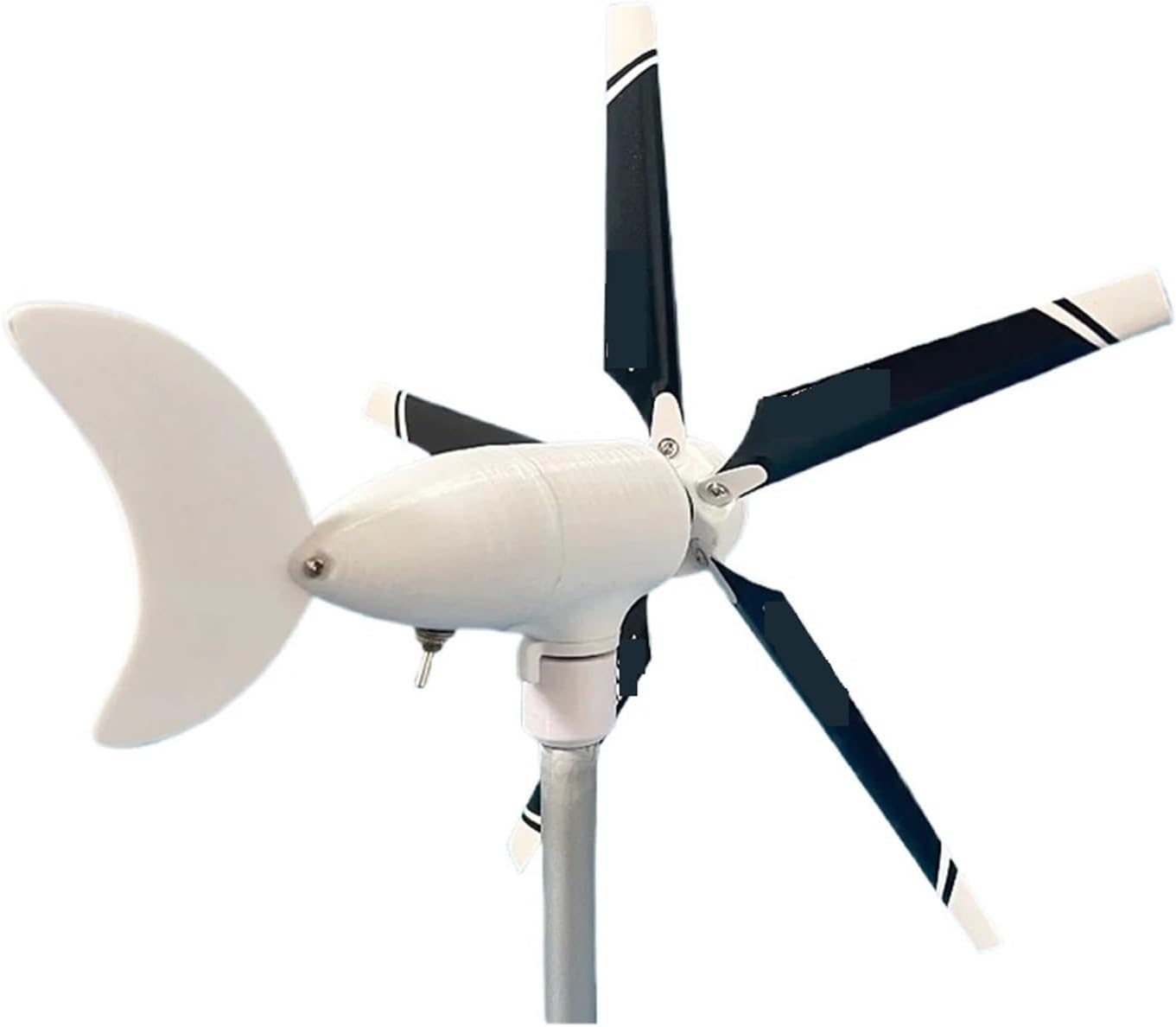 Wind Power DIY Kit 5-Blade Mini Wind Turbine Model Three-Phase Permanent Magnet Brushless Outdoor Windmill DIY Small Wind Turbinefor Homes Learn About Renewable Energy & Power