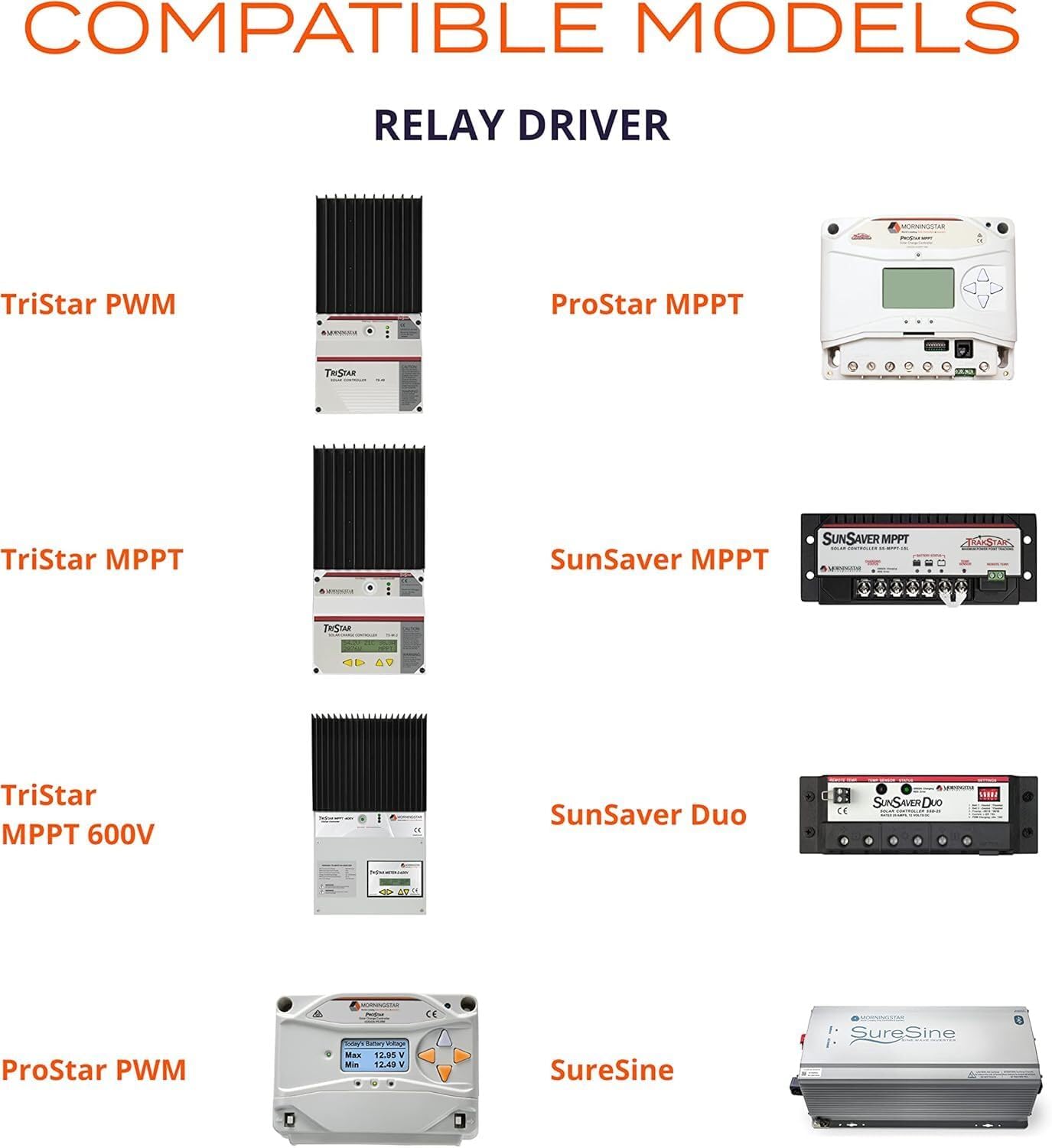 Morningstar Relay Driver (RD-1) - Programmable Logic Module - Provides High Level System Control Functions Including High/Low Voltage Alarms, Load Control & Generator Starts/Stops - Designed in USA