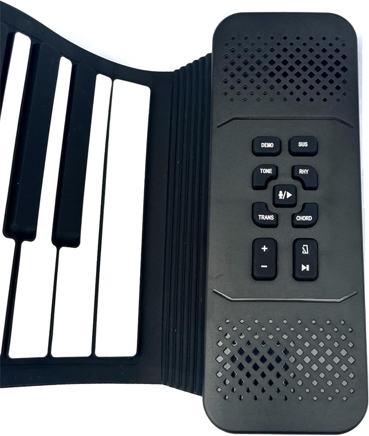 88 Key Roll up Piano Keyboard, pure piano sound source by France Dream, Portable Flexible, built-in both rechargeable battery and speaker/USB/HiFi stereo earphone as a gift (88 key Black)