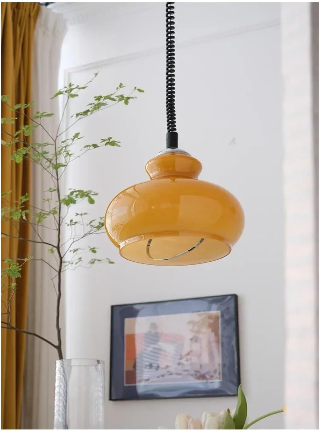 Nordic Colorful Glass LED Pendant Lamp Bauhaus Chandeliers for Restaurant Bedroom Living Room Retractable ﻿,Light Fixture Chandelier