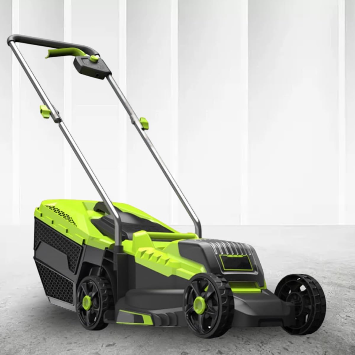 Cordless Lawn Mower, Push Lawn Mower, High-Power Brushless Motor, Suitable for Multiple Scenarios, 2 Lithium Batteries, Grass Box, Charger, Operating Manual