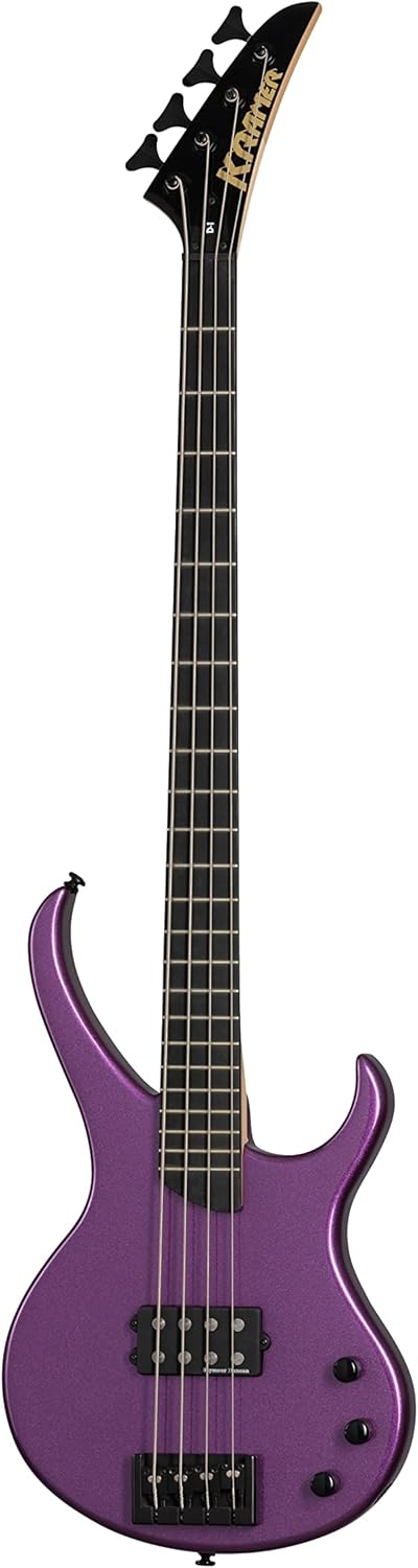 Kramer Disciple D1 Bass, Thundercracker Purple
