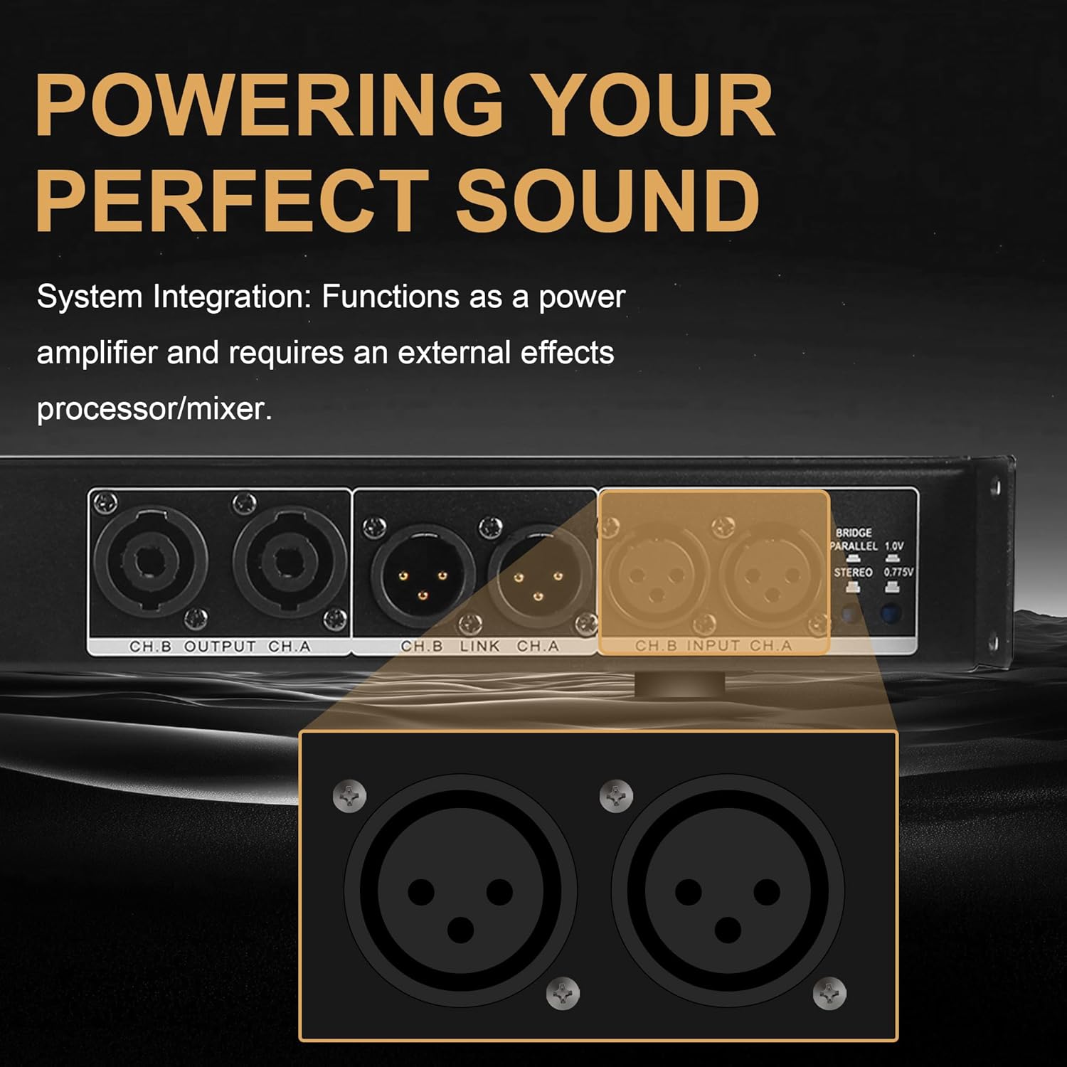 Professional 2-Channel Power Amplifier, 1U 2 x 1500W at 4-Ohm Audio Amp with XLR/Speakon Connectivity, Stereo/Bridge/Parallel Modes, Limiter & Overload Protection for Stage and Studio