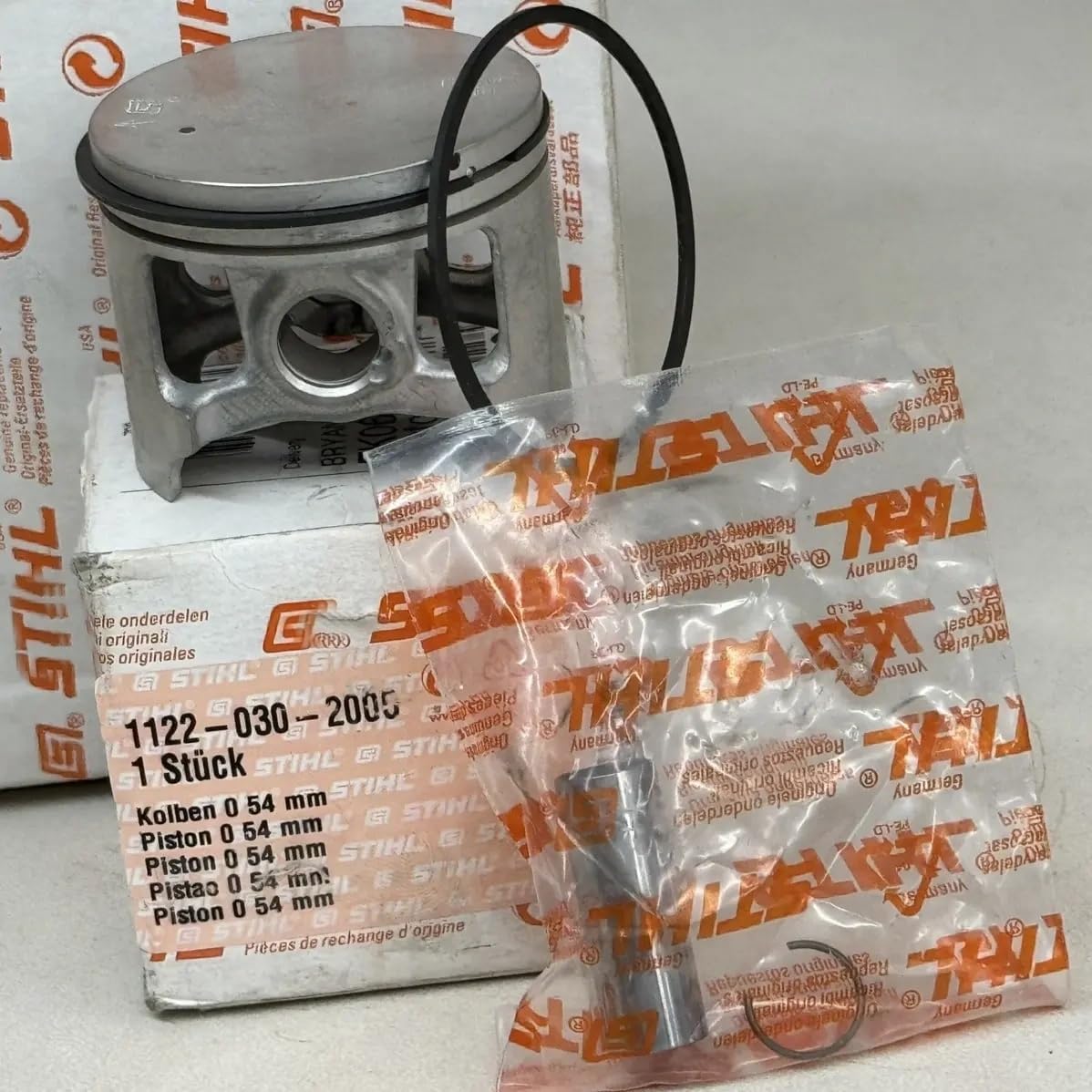 Replacement for GENUINE STIHL OEM PISTON WITH RINGS 1122 030 2005 FOR 066 MS660 CHAINSAWS 54MM