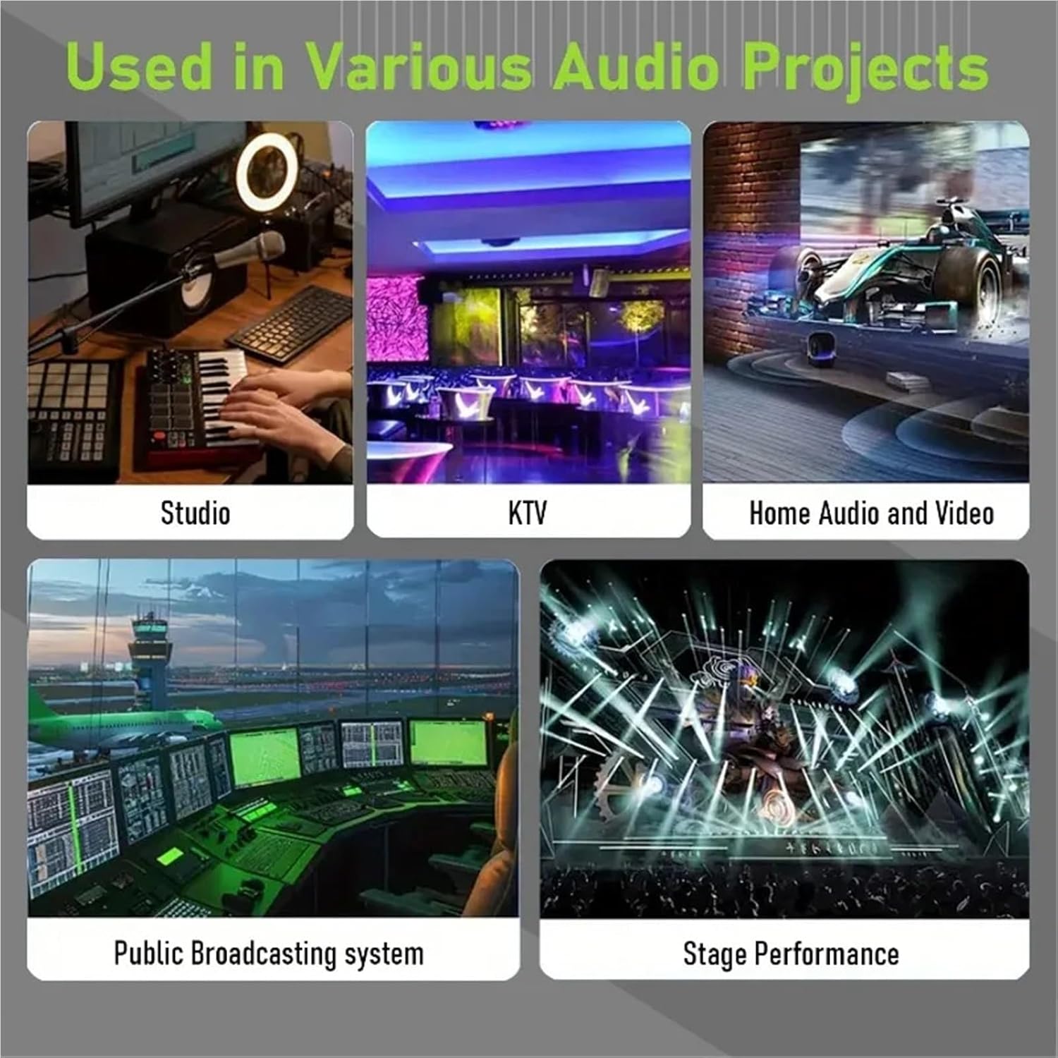 TS 6.35mm to 6.35mm Mono Amp Cord 1/4'' TS Mono 6.35mm Jack Male to Male Audio Cable for Guitar Mixer with Zinc Alloy Housing(3m)