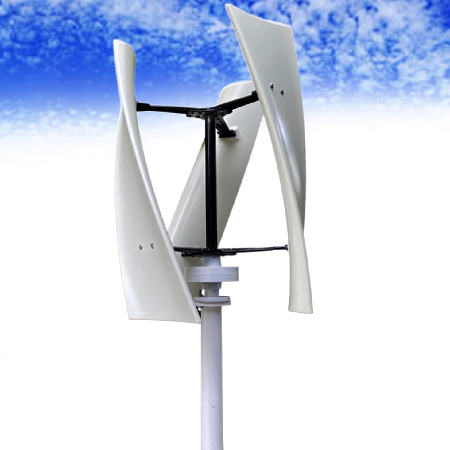 CHRISK Wind Turbine 12000W 3 Blade Wind Vertical Axis Generator 3 Phase AC Permanent Magnet Generator Wind Turbine Kit