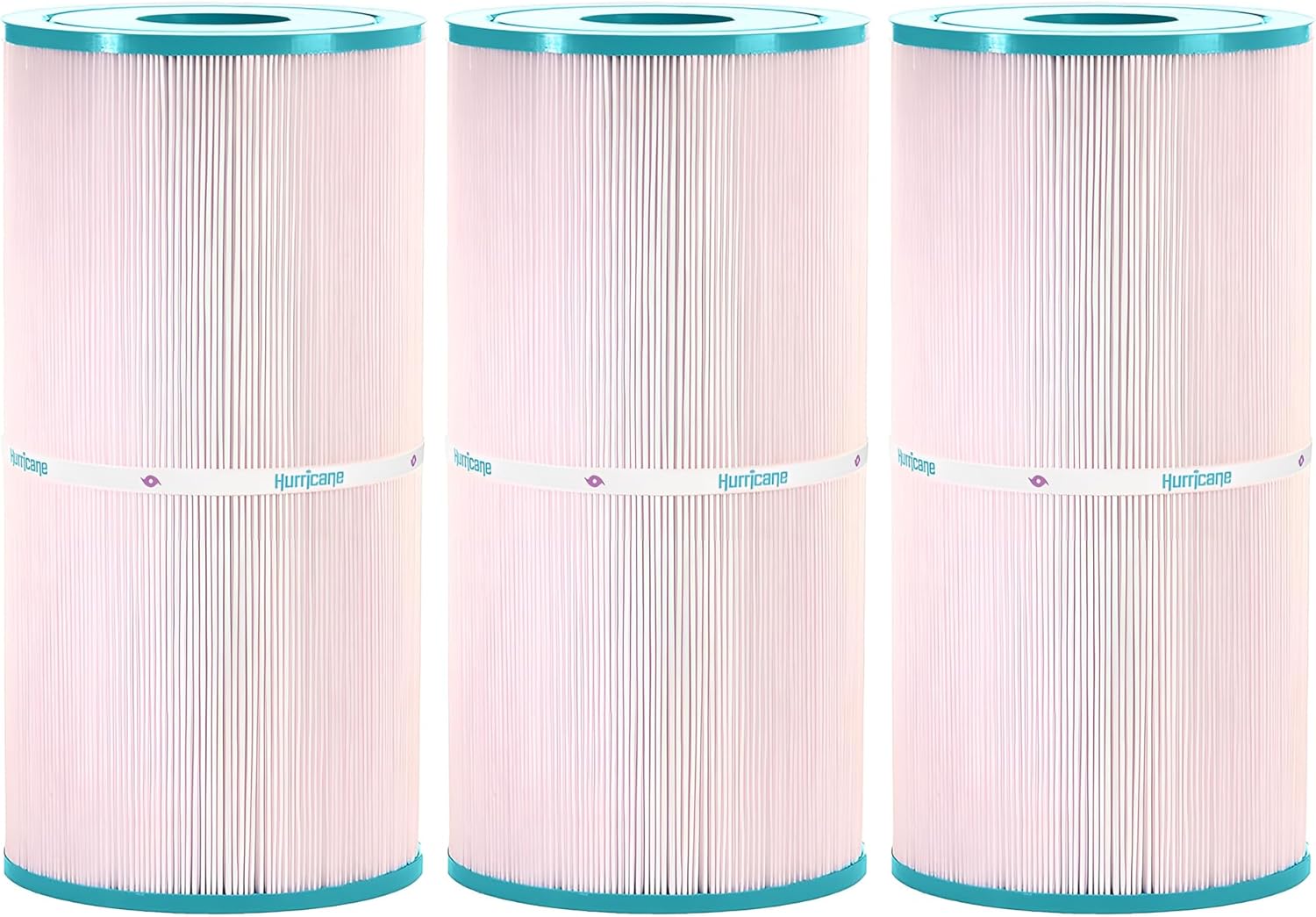 Hurricane Filters HF6375-01 3 Pack Advanced Spa Filter Cartridge - Replacement for PWWDFX75, Unicel C-6375 Filbur FC-1226, DynaFlo XL Skim Filter Cartridge, 817-0018
