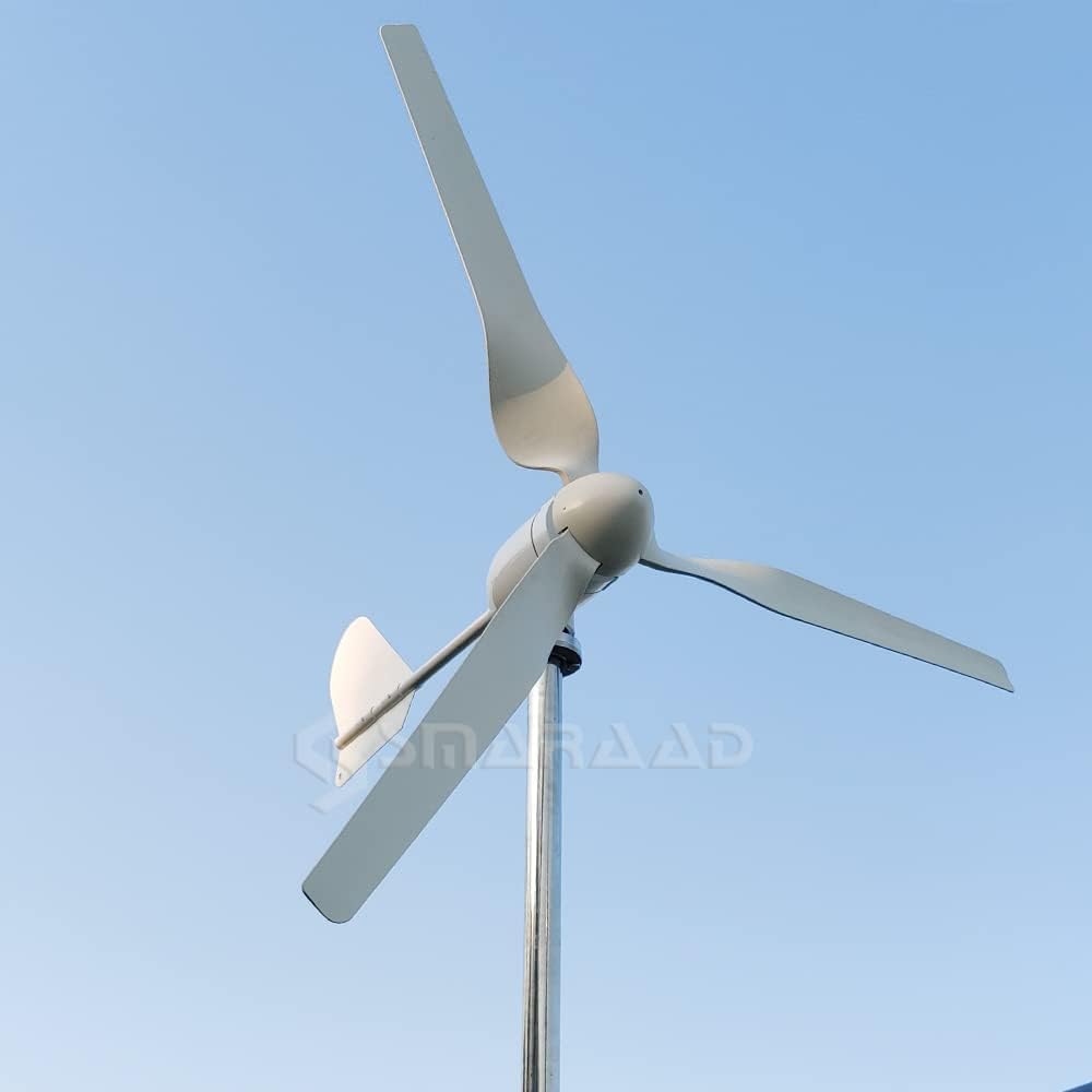 1000w Wind Turbine Generator Kit with Controller and Inverter 12V 24V 48V Off Grid System for Homeuse Free Energy Windmill (12V)