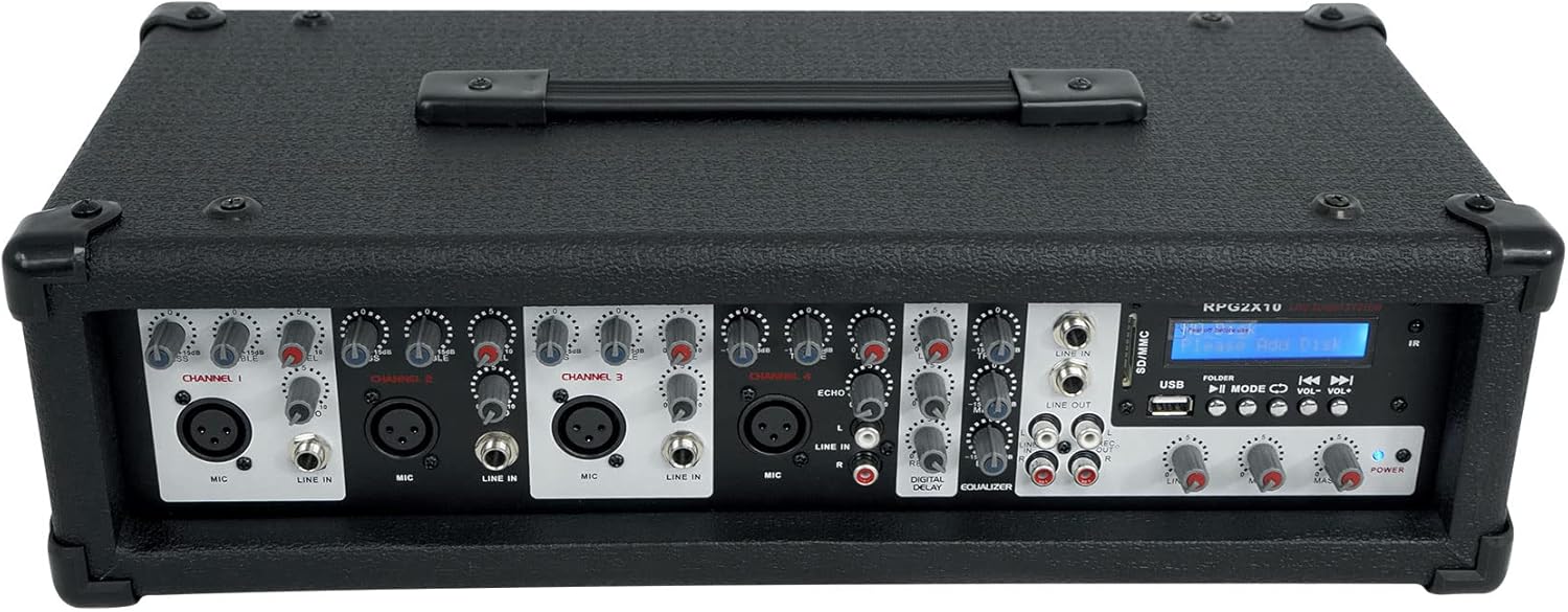Rockville Package PA System Mixer/Amp+10