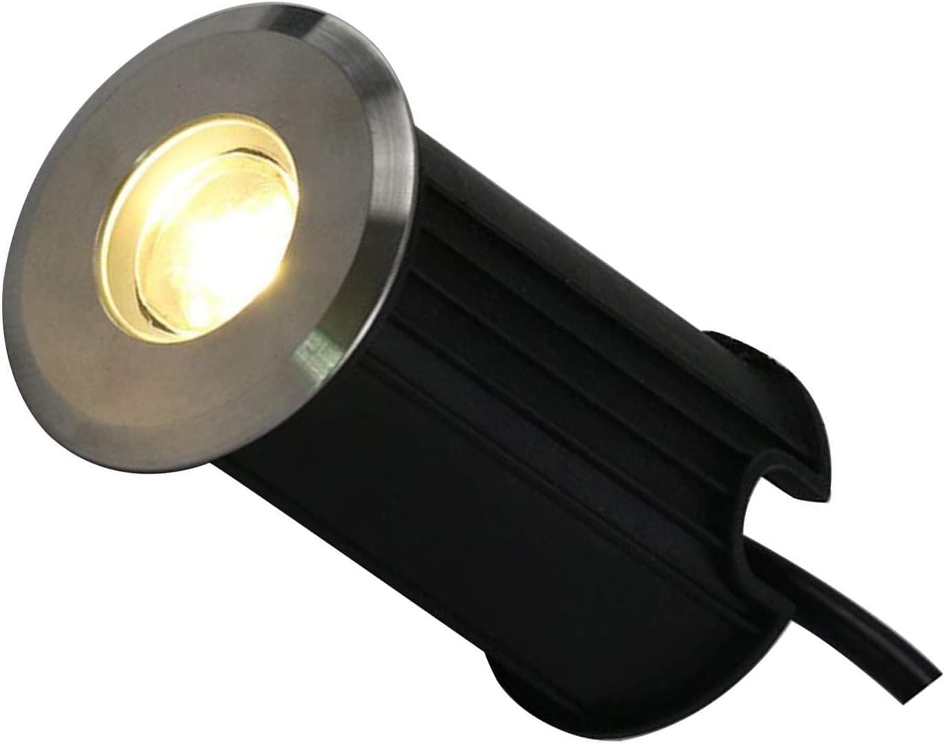 LED Ring Fountain Light - Underwater Pool Light, IP68 LED Underwater Pond Lights, DC 12V Ring Fountain Lamp, Recessed Step Lights, 304 Stainless Steel Spotlight(Red,75mm-3w)