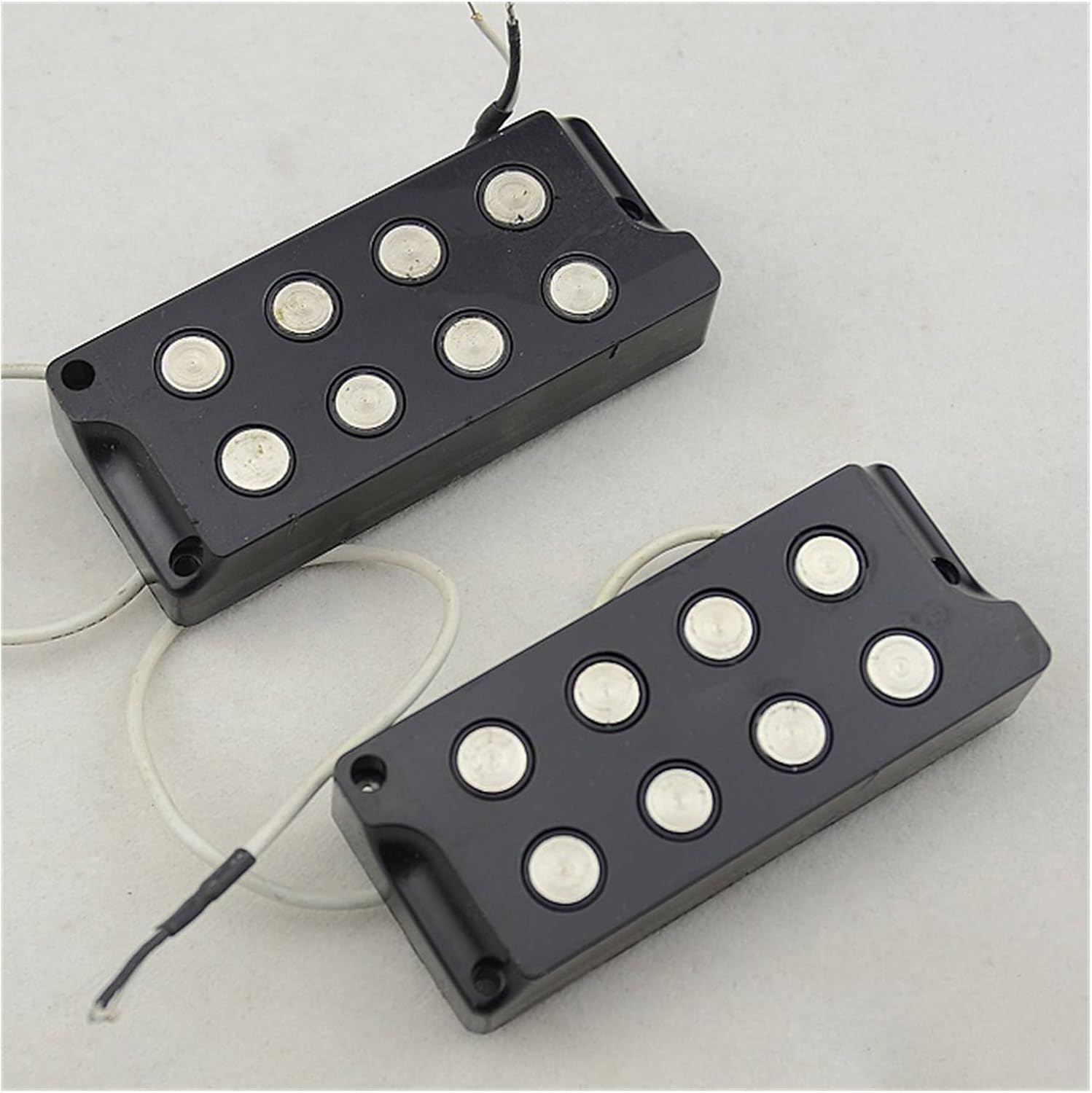 Guitar Pickups 4 String Electric Bass Guitar Large Magnetic Head Open Pickup Set with Mounting Screws