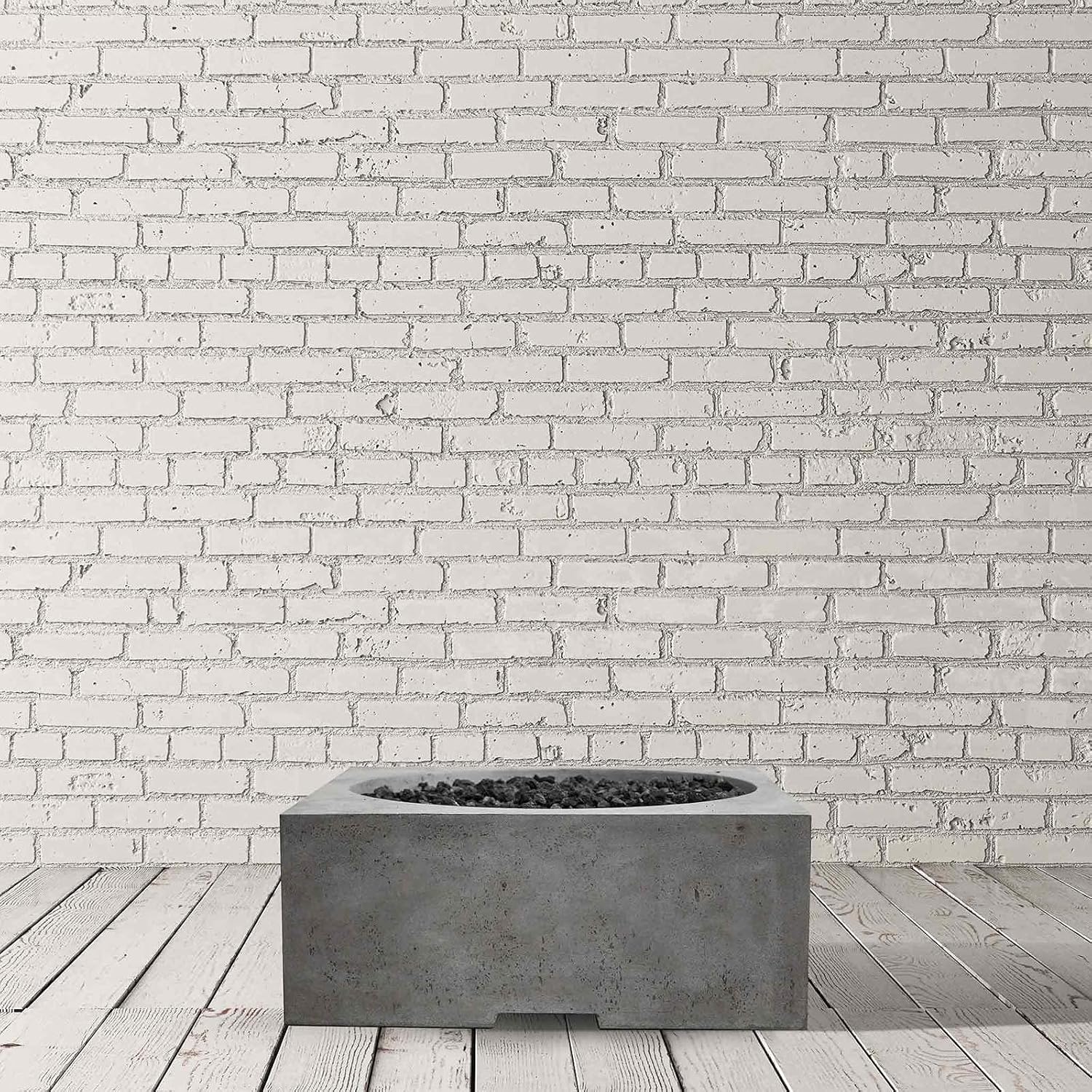 Prism Hardscapes Piazza Gas Fire Pit Liquid Propane (PH-705-4LP) Color Pewter