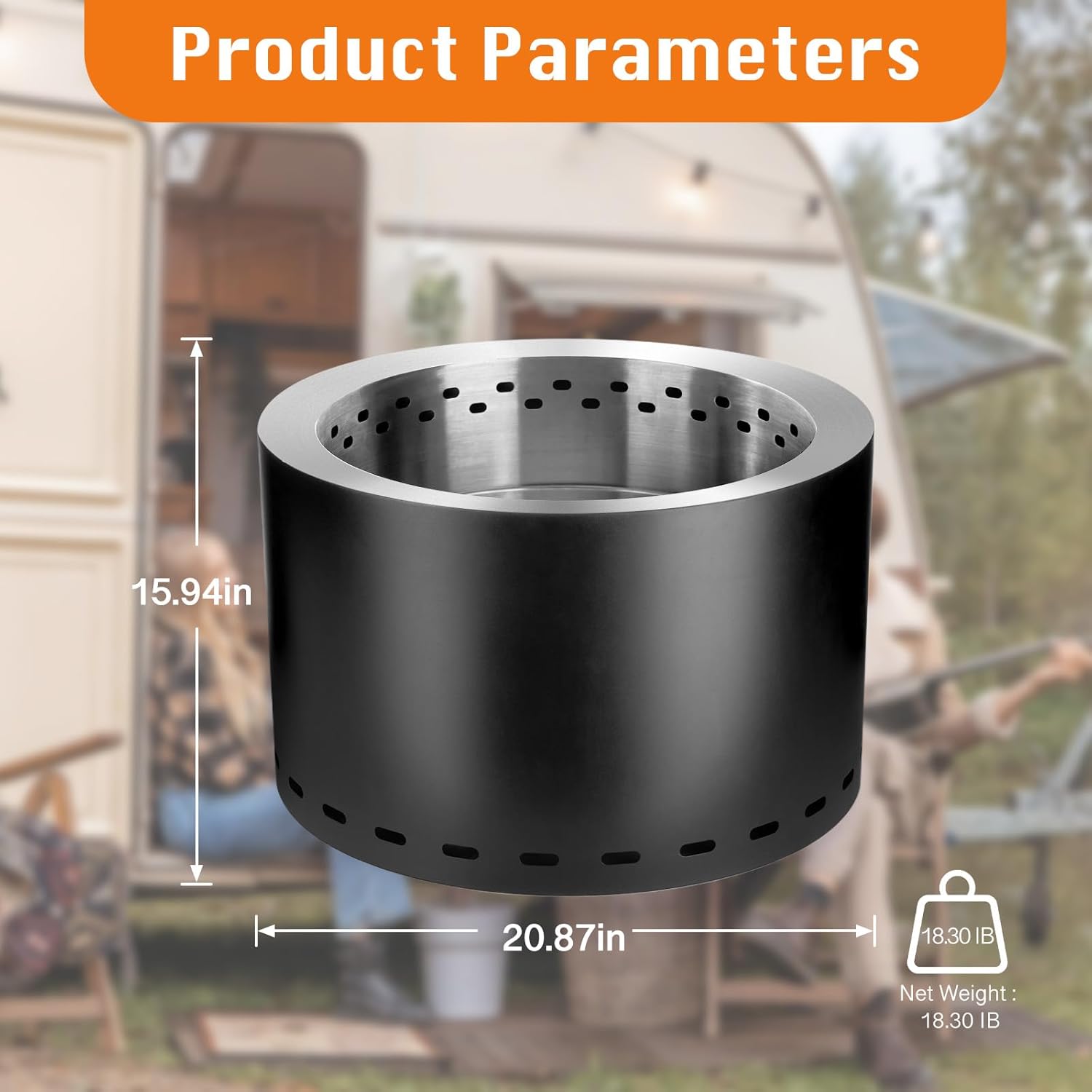 Smokeless Firepit Outdoor, 20