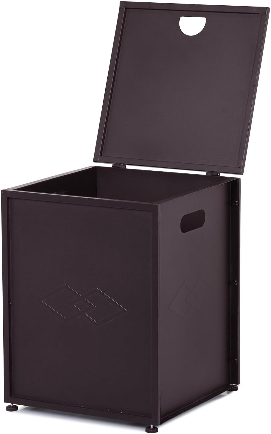 20 lbs Propane Tank Cover Table, Dual-Function Hideaway Side Table with Adjustable Wheels & Lockable Lid, Waterproof Steel Storage for Fire Pit, Patio, Deck, Gas Grill & Griddle